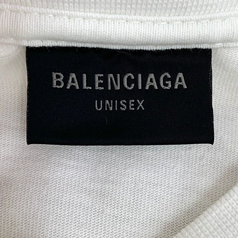 Balenciaga Balenciaga White logo monogram embroidered cotton crewneck Size US XXS / EU 40 - 6 Thumbnail