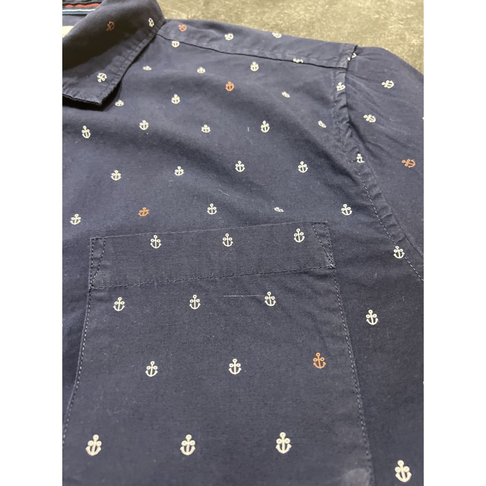 Denime VINTAGE? No — Denim & Flower Button-Up Shirt Denim & Flower City Classic Short Sleeve Mens XL Blue Button-Down Shirt Size US XL / EU 56 / 4 - 3 Thumbnail