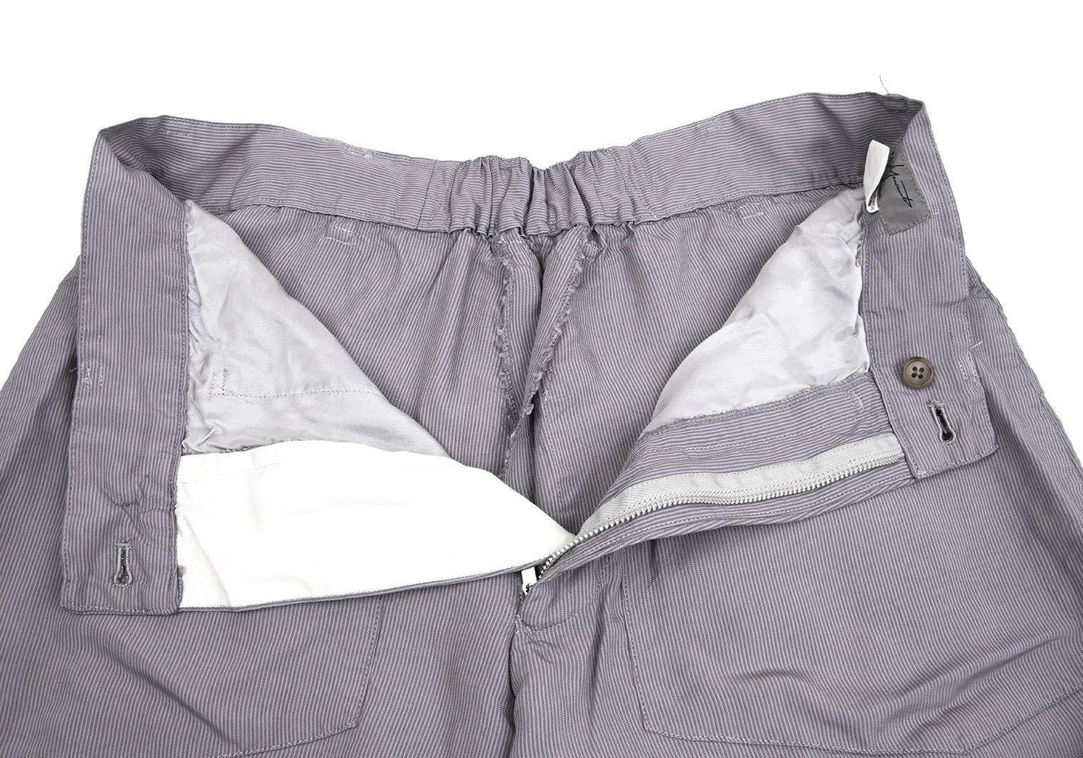 Yohji Yamamoto Yohji Yamamoto Striped Wide Pants Lavender Size US 36 / EU 52 - 7 Thumbnail