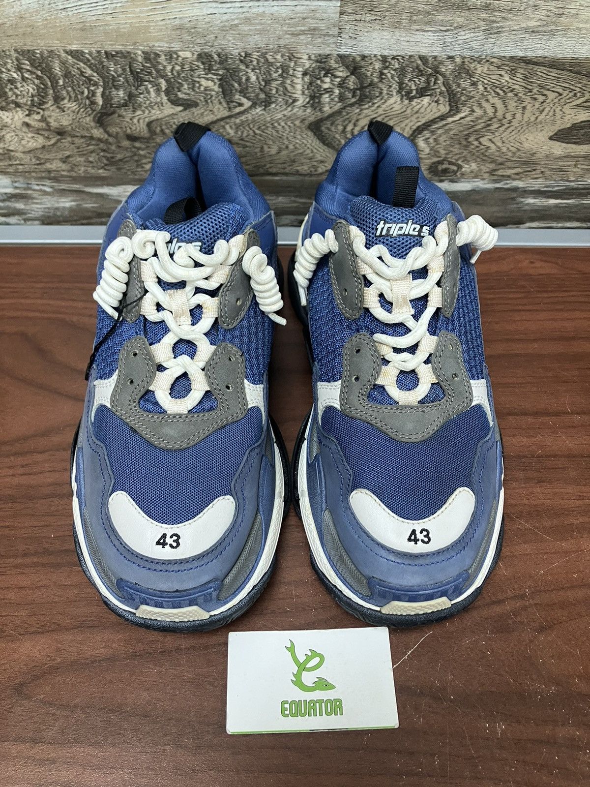 Balenciaga Balenciaga Triple S Cool Blue Grey Size 10 Size US 10 / EU 43 - 3 Thumbnail