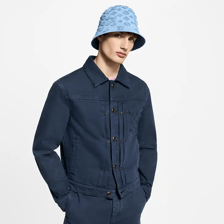 Louis Vuitton Garment-Dyed Denim Type II Trucker Jacket Size US XXS / EU 40 - 2 Thumbnail