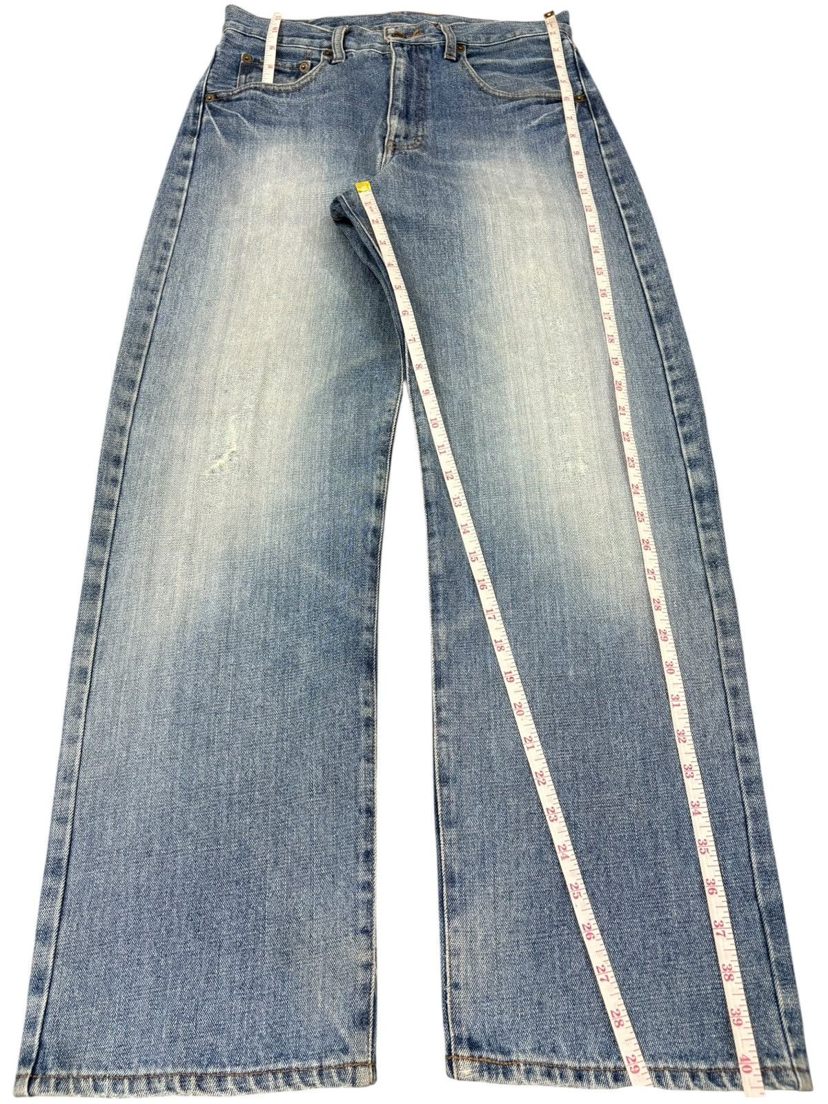 JNCO Vintage Japanese Brand Faded Distress Loose Jeans Size US 30 / EU 46 - 7 Thumbnail