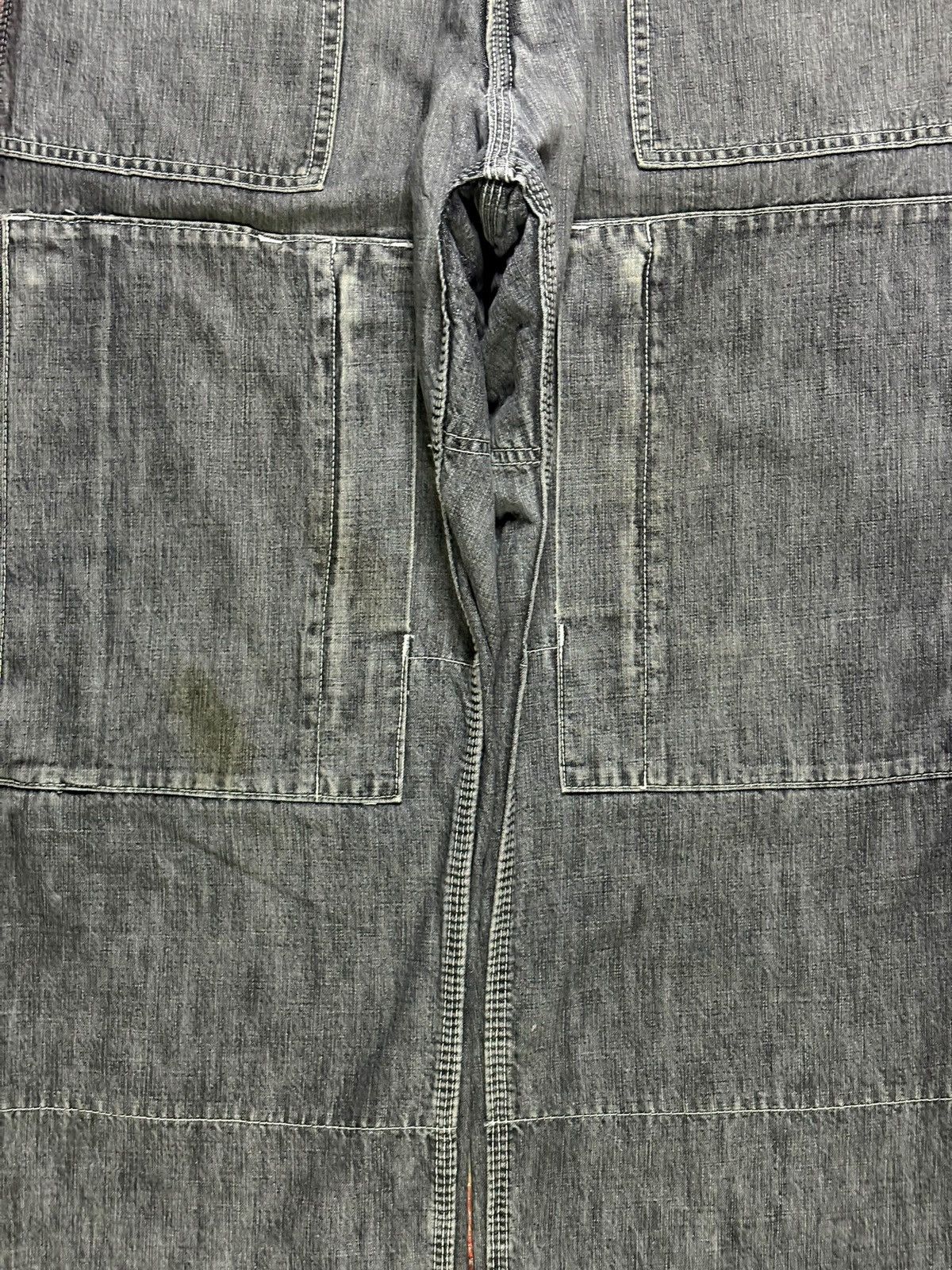 Japanese Brand × Rocawear Vintage Japanese Brand Tactical Cargo Acid Mud Wash Jeans Size US 29 - 5 Thumbnail