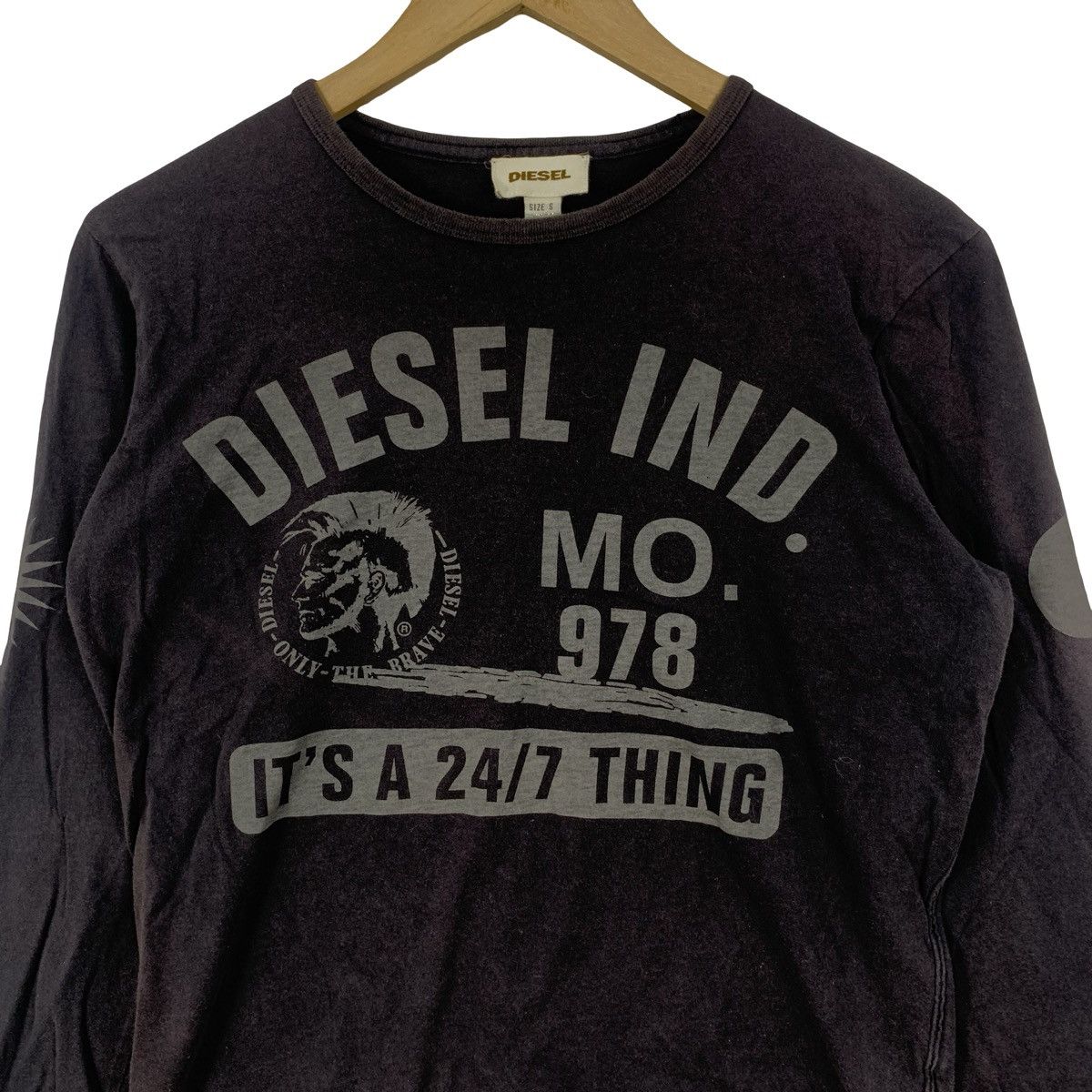 Diesel DIESEL IND Mo 978 Collection Tee Shirt Top Long Sleeve Size US S / EU 44-46 / 1 - 5 Thumbnail