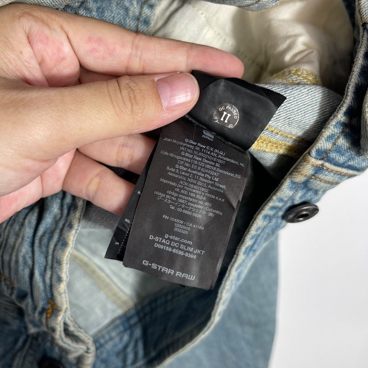 G-Star G-Star Raw D-Staq DC Slim Denim Jacket Light Wash Size US L / EU 52-54 / 3 - 8 Thumbnail