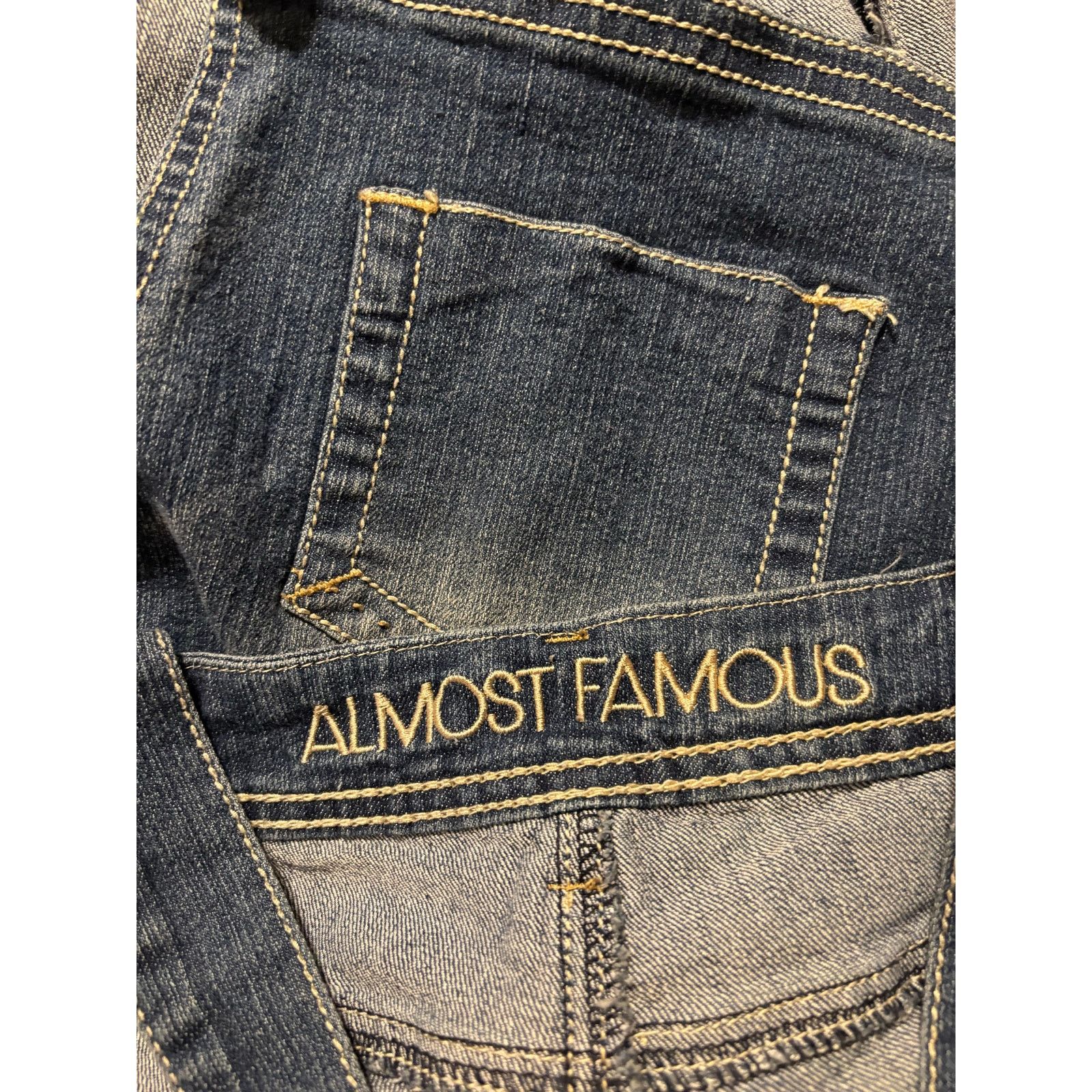 Almost Famous Almost Famous Blue Denim Overalls Juniors Size Small Size 27" / US 4 / IT 40 - 9 Thumbnail