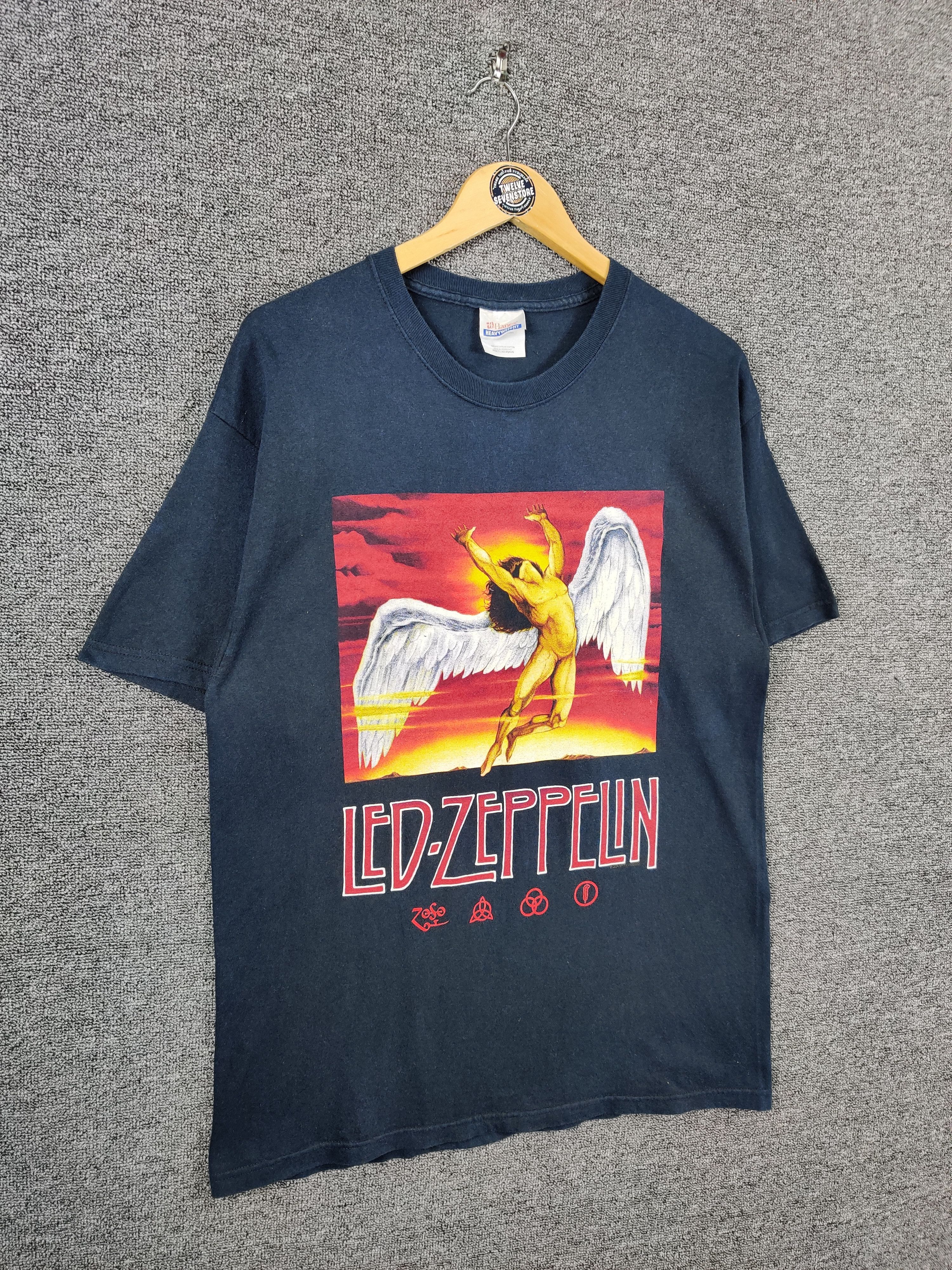 Band Tees Vintage Led Zeppelin Swan Song Rock Band Tee Tshirt Size US L / EU 52-54 / 3 - 6 Thumbnail