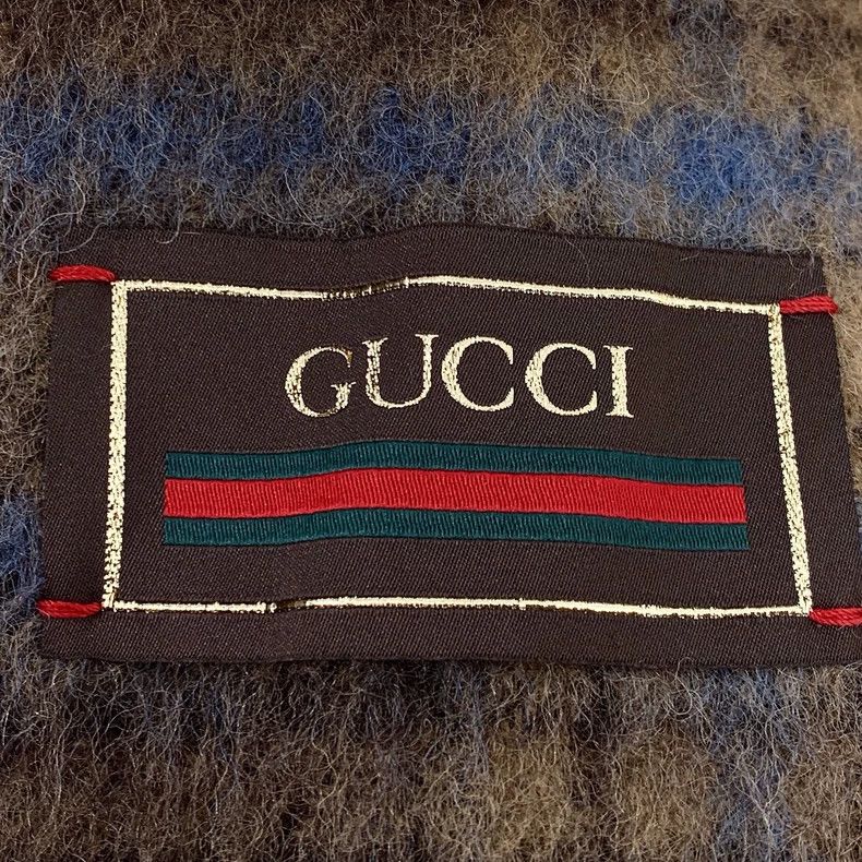 Gucci Gucci Color-blocked plaid wool lapel single-breasted belt c Size US M / EU 48-50 / 2 - 6 Thumbnail