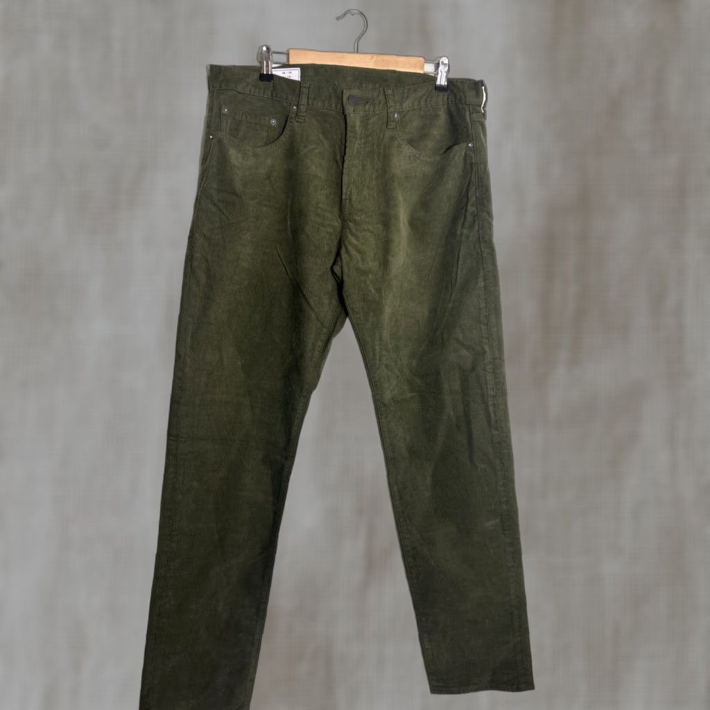Gap Gap Slim Corduroy Pants Army Jacket Green Mens Size 36x34 Straight Size US 36 / EU 52 - 1 Thumbnail