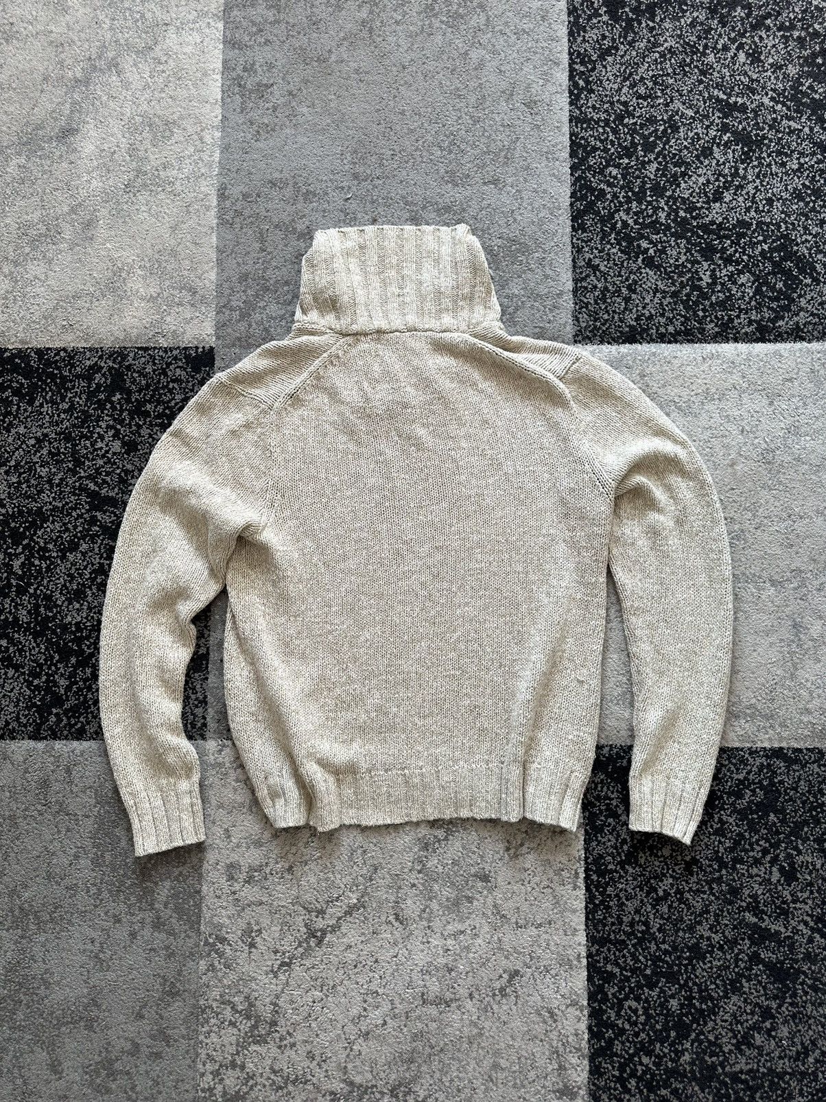 Polo Ralph Lauren Polo Ralph Lauren Vintage Hand Knit Cable Knit Turtleneck Size US XL / EU 56 / 4 - 9 Thumbnail
