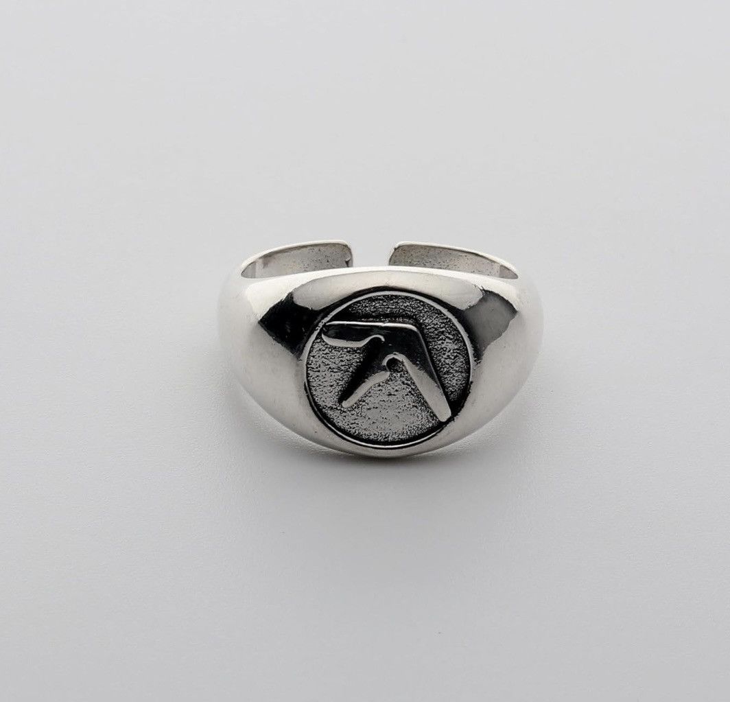 Jewelry Aphex Twin RARE Vintage Themed Stainless Steel Ring Size ONE SIZE - 3 Thumbnail