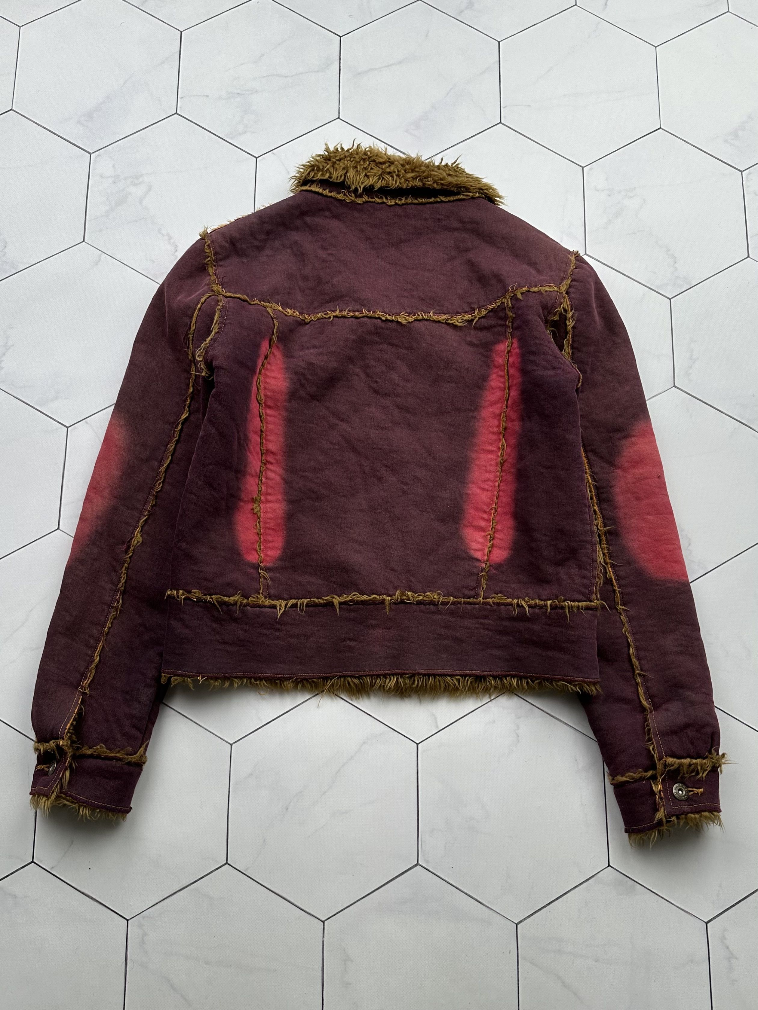 Vintage Vintage Faded Faux Sheepskin Jacket (B365)D15 E2 Size S / US 4 / IT 40 - 6 Thumbnail