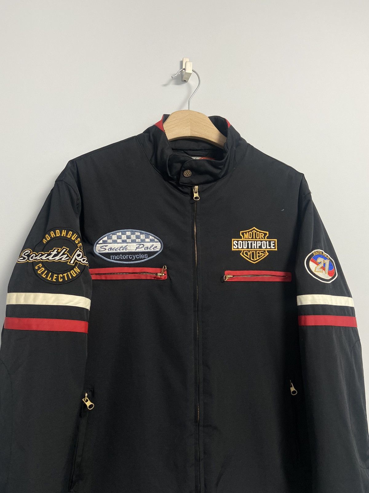 Southpole Southpole Vintage Moto Jacket Logo Harley Davidson Size US M / EU 48-50 / 2 - 2 Thumbnail