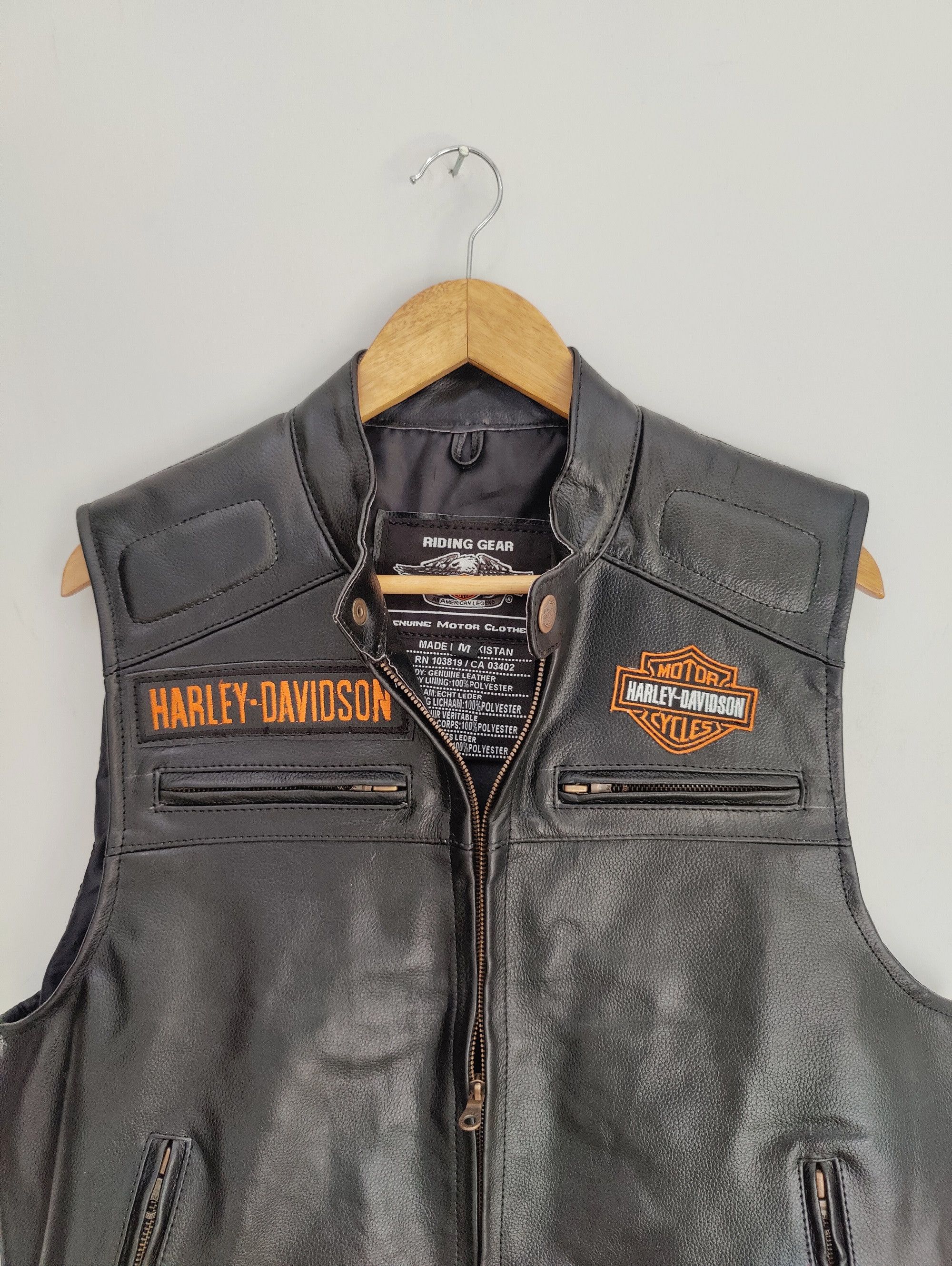 VINTAGE MEN'S HARLEY- DAVIDSON JACKET VEST MADE IN selling USA SIZE XL