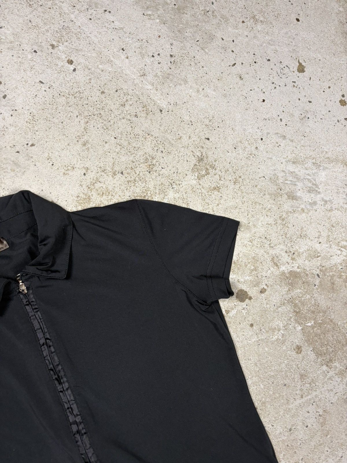 Prada 2000s Prada Sport Full Zip Black Polo Tee Red Tab Size M / US 6-8 / IT 42-44 - 8 Thumbnail