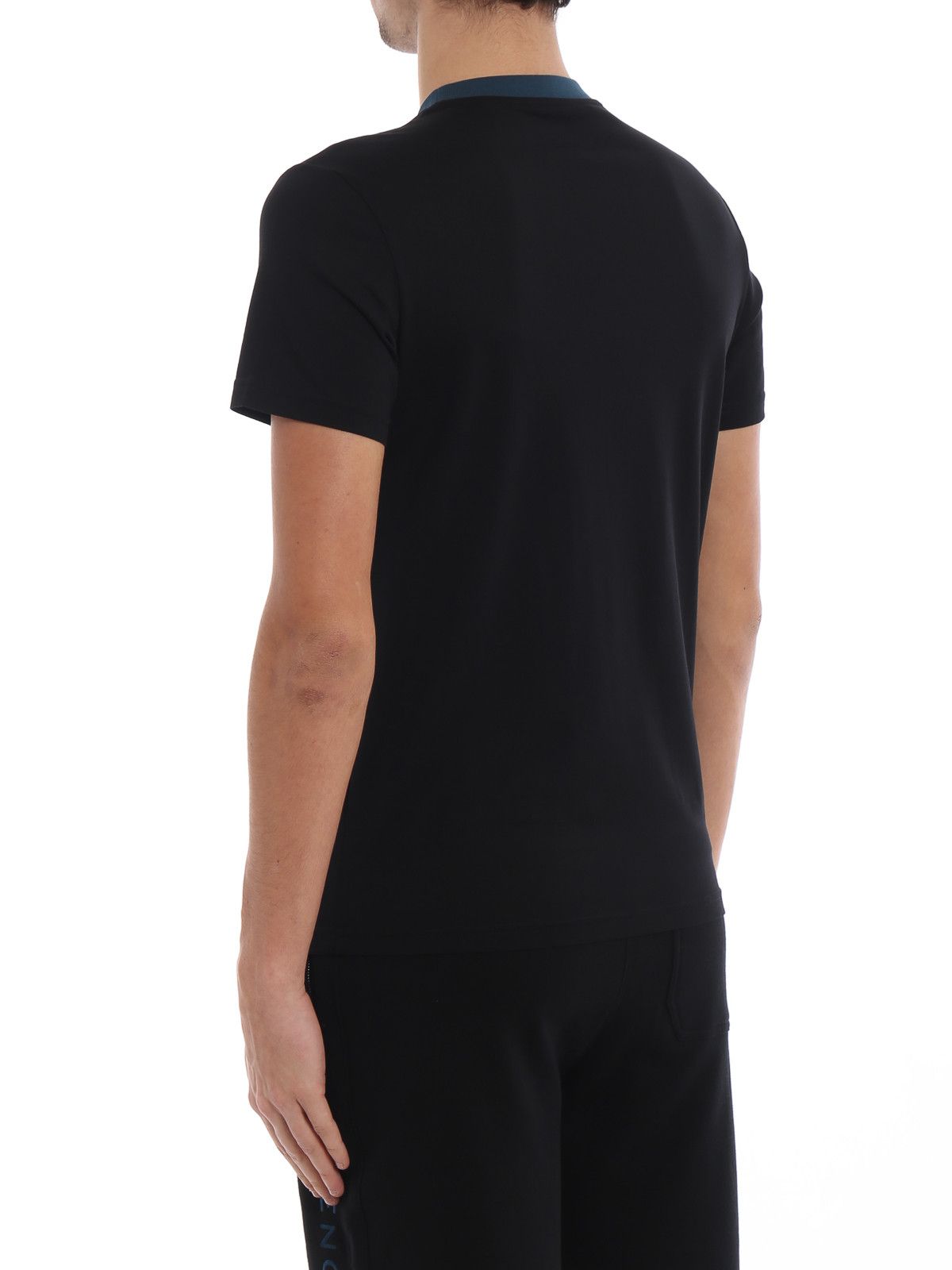 Givenchy Black Embroidered Vertical Logo T-Shirt Size US XL / EU 56 / 4 - 4 Thumbnail