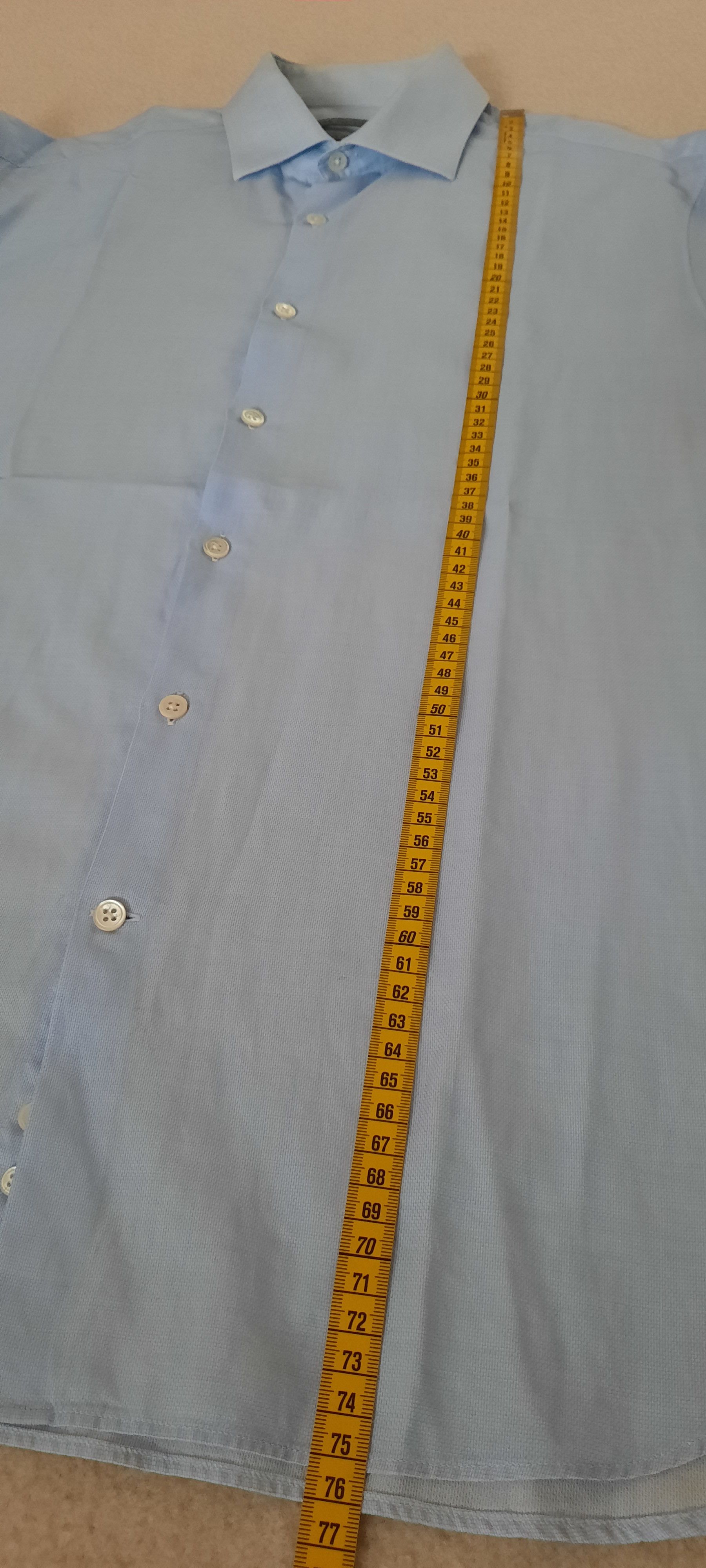 John Varvatos JOHN VARVATOS Long Sleeve Shirt 15 1/2 Slim Fit Light Blue Size US M / EU 48-50 / 2 - 10 Thumbnail