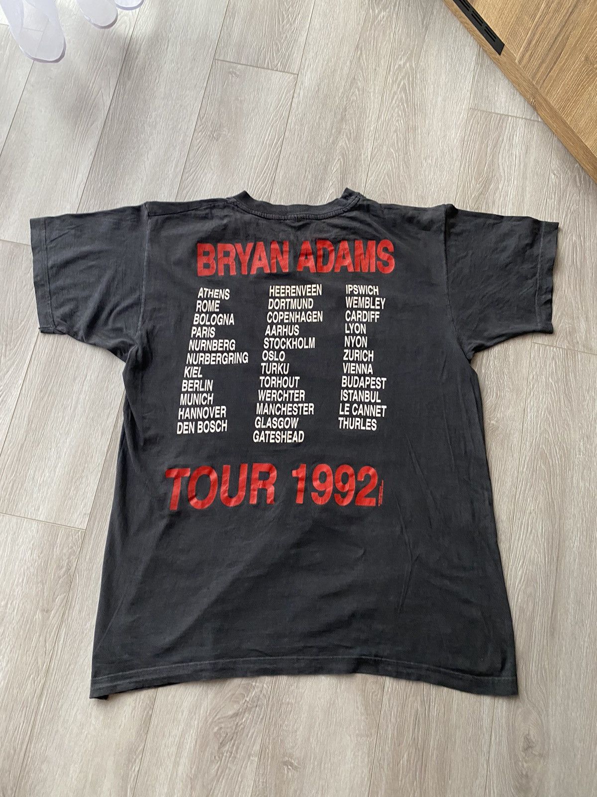 Band Tees × Vintage Bryan Adams 1992 vintage tour t-shirt fullprint England Size US XL / EU 56 / 4 - 6 Thumbnail