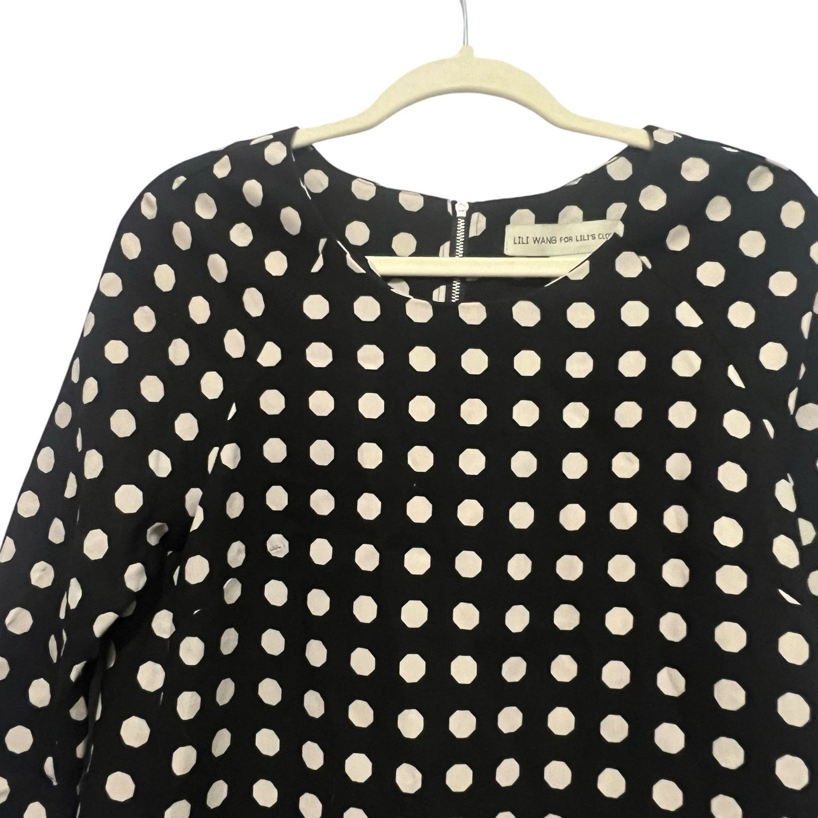Anthropologie Anthropologie Lili Wang Polka Dot Sheath Dress XS Size XS / US 0-2 / IT 36-38 - 8 Thumbnail