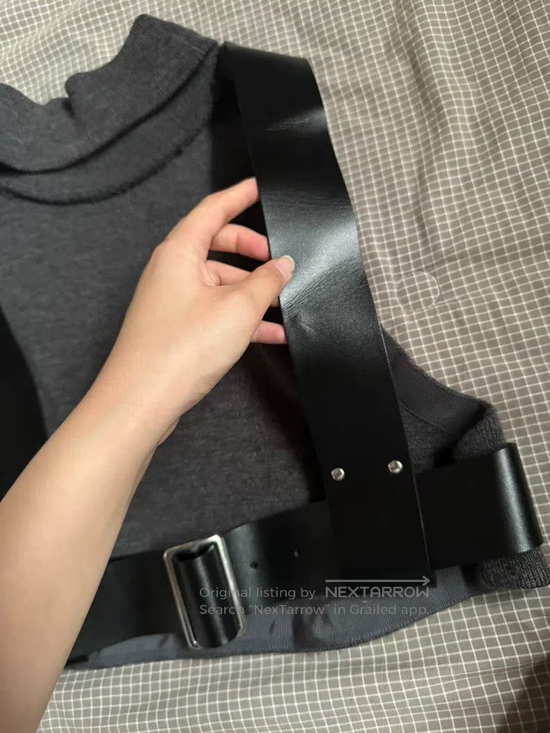 Comme des Garcons Comme Des Garcons Grey Sleeveless Backless Knit Belted Ves Size M / US 6-8 / IT 42-44 - 5 Thumbnail