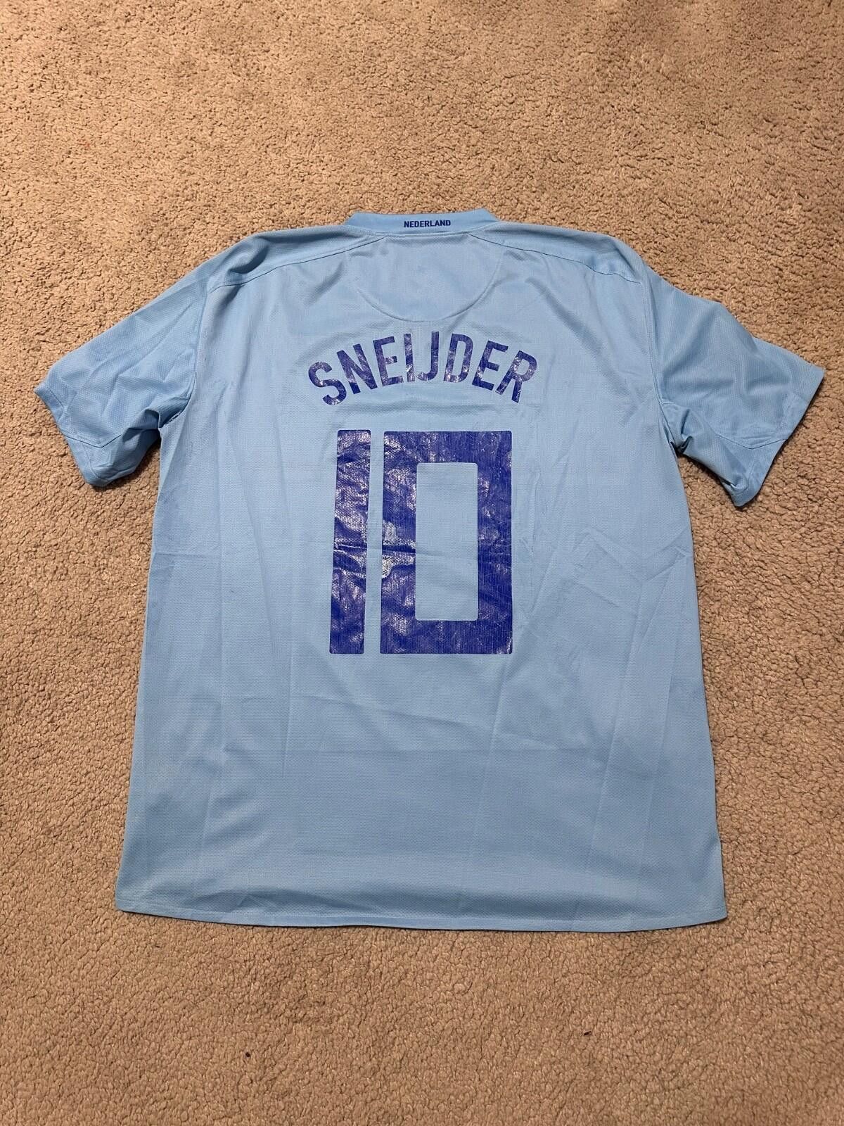 Nike Netherlands Jersey Sneijder 2008 Football Soccer Shirt Size US L / EU 52-54 / 3 - 6 Thumbnail