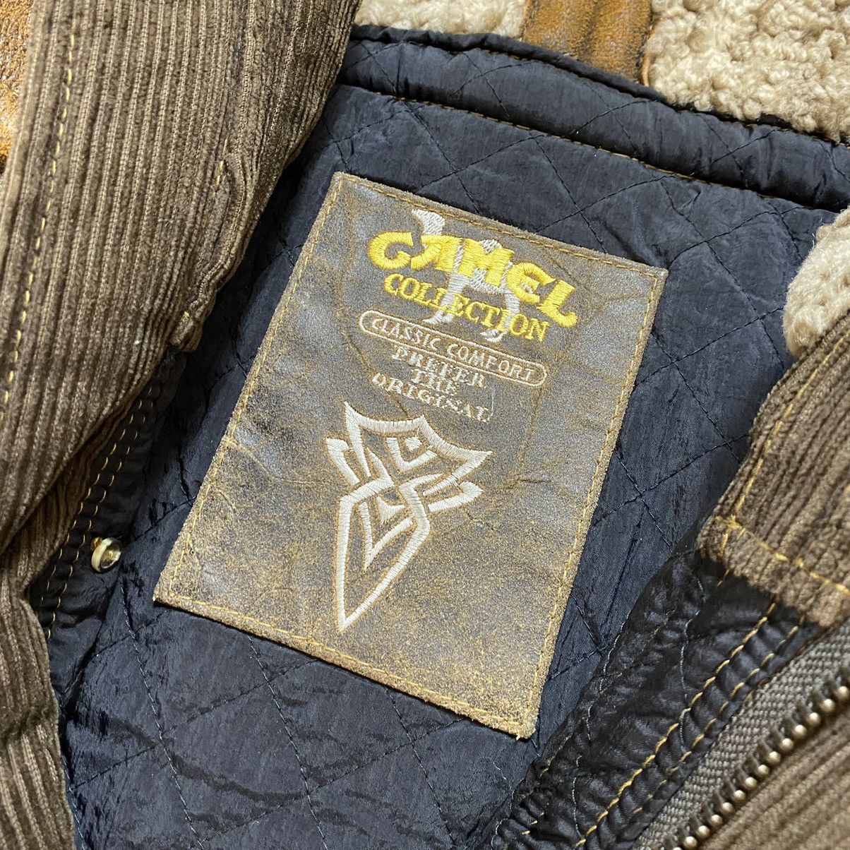 Camel × Japanese Brand × Vintage Vintage 90s Leather Camel Jacket Coat Y2K Avantgarde Retro Size US XL / EU 56 / 4 - 4 Thumbnail