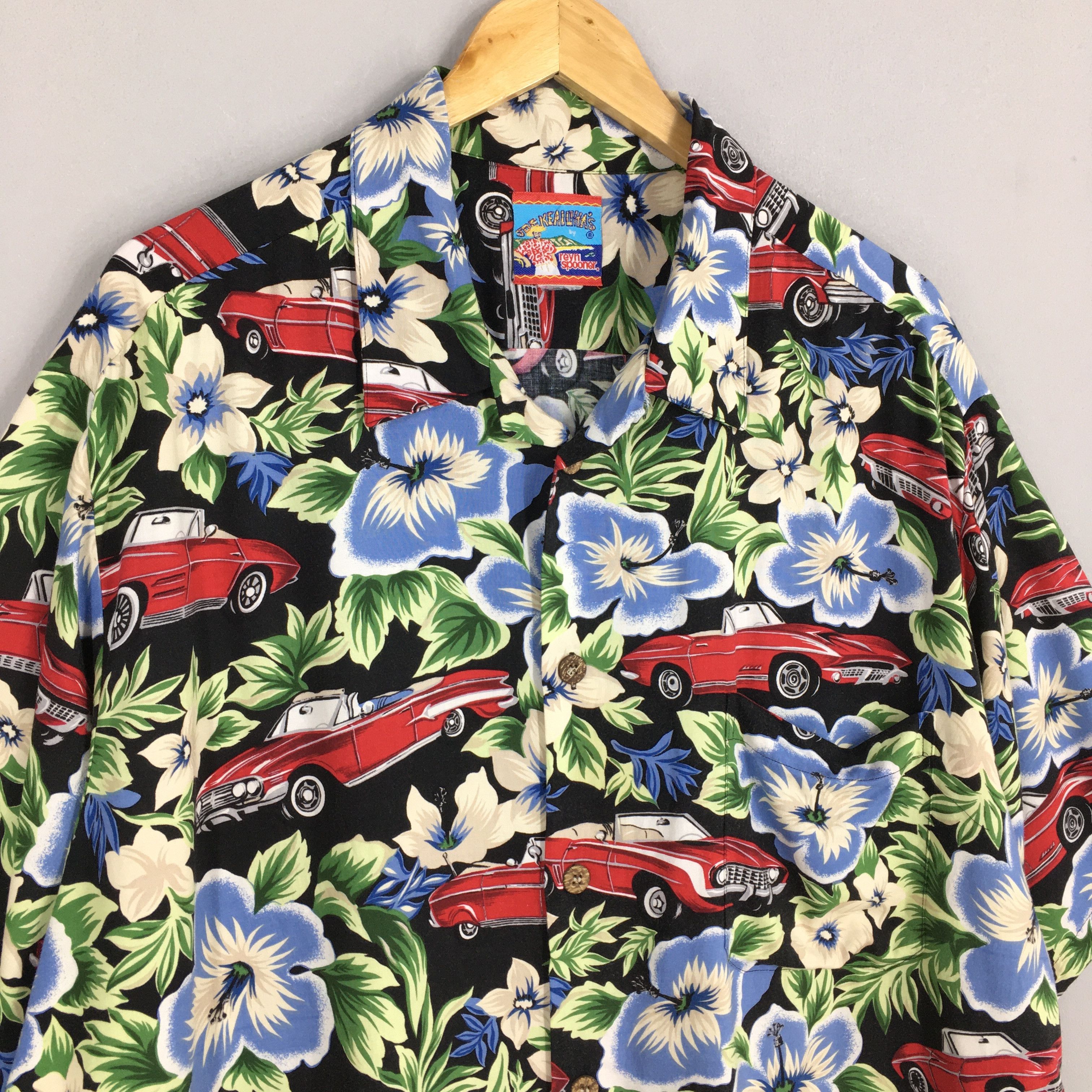 Reyn Spooner Vintage Reyn Spooner Joe Kealoha Floral Old Car Graphic Size US XXL / EU 58 / 5 - 3 Thumbnail