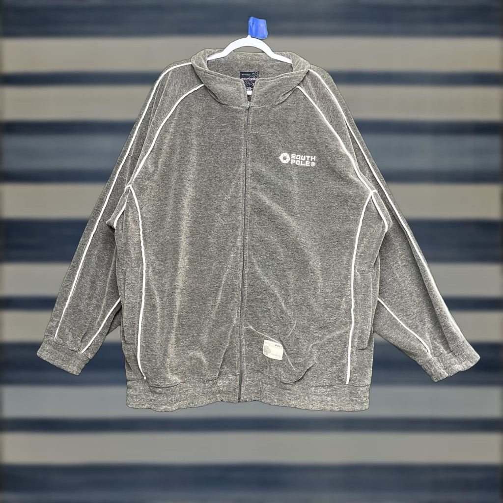 Southpole VINTAGE Southpole Sweatshirt Mens 2XL Zip Up Collection Jacket Gray Fleece Logo Full Zip Casual 90s Size US XXL / EU 58 / 5 - 1 Thumbnail