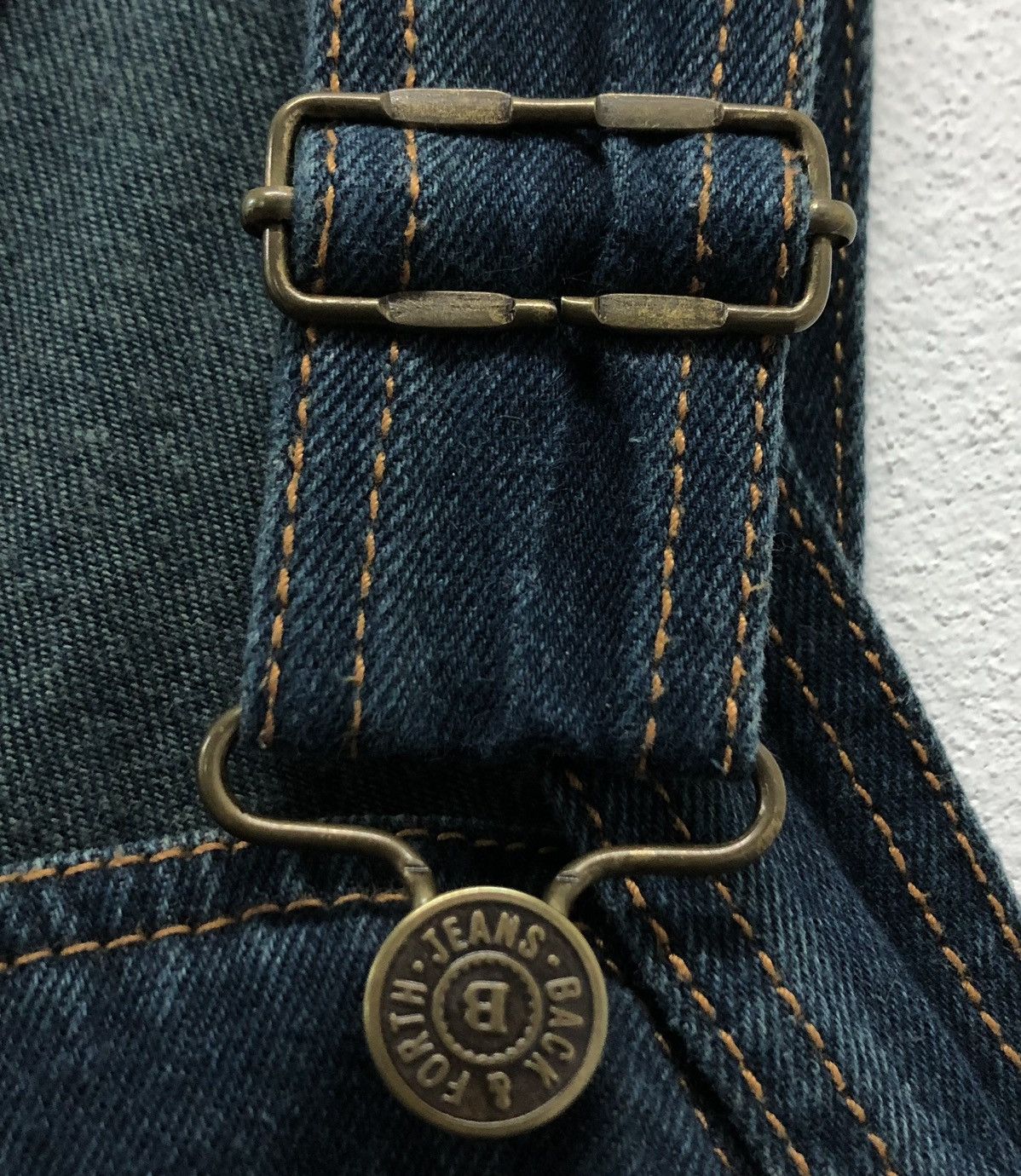 Japanese Brand Vintage Back & Forth Jeans Overalls Size US 37 - 5 Thumbnail
