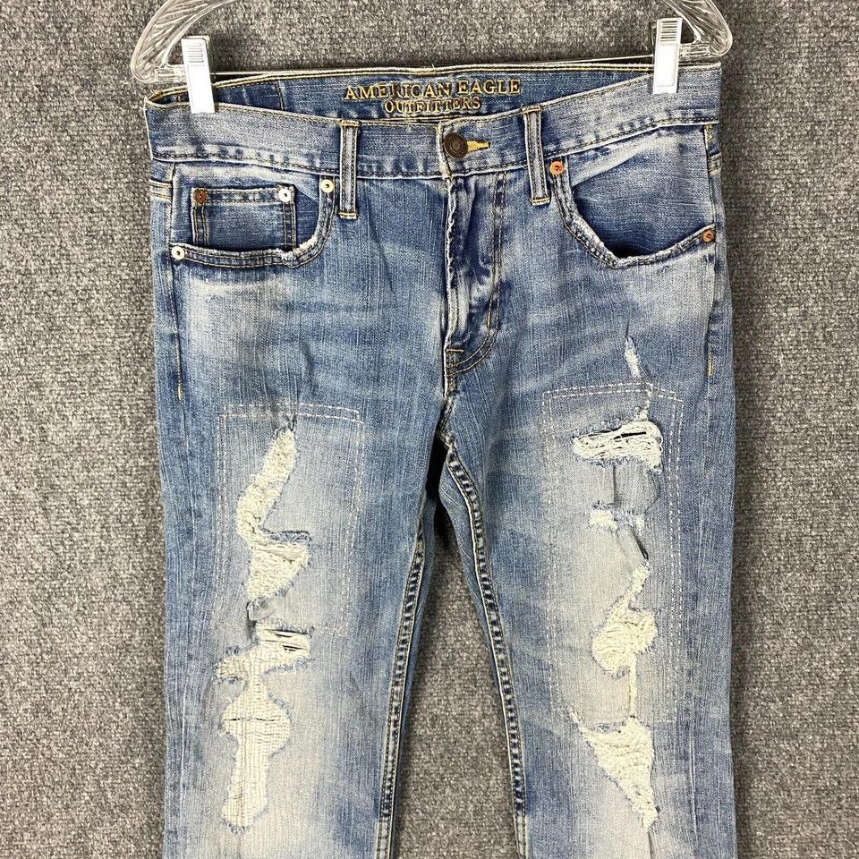American Eagle Outfitters American Eagle Jeans Men's 30x32 Slim Straight Double Knee Size US 30 / EU 46 - 2 Thumbnail