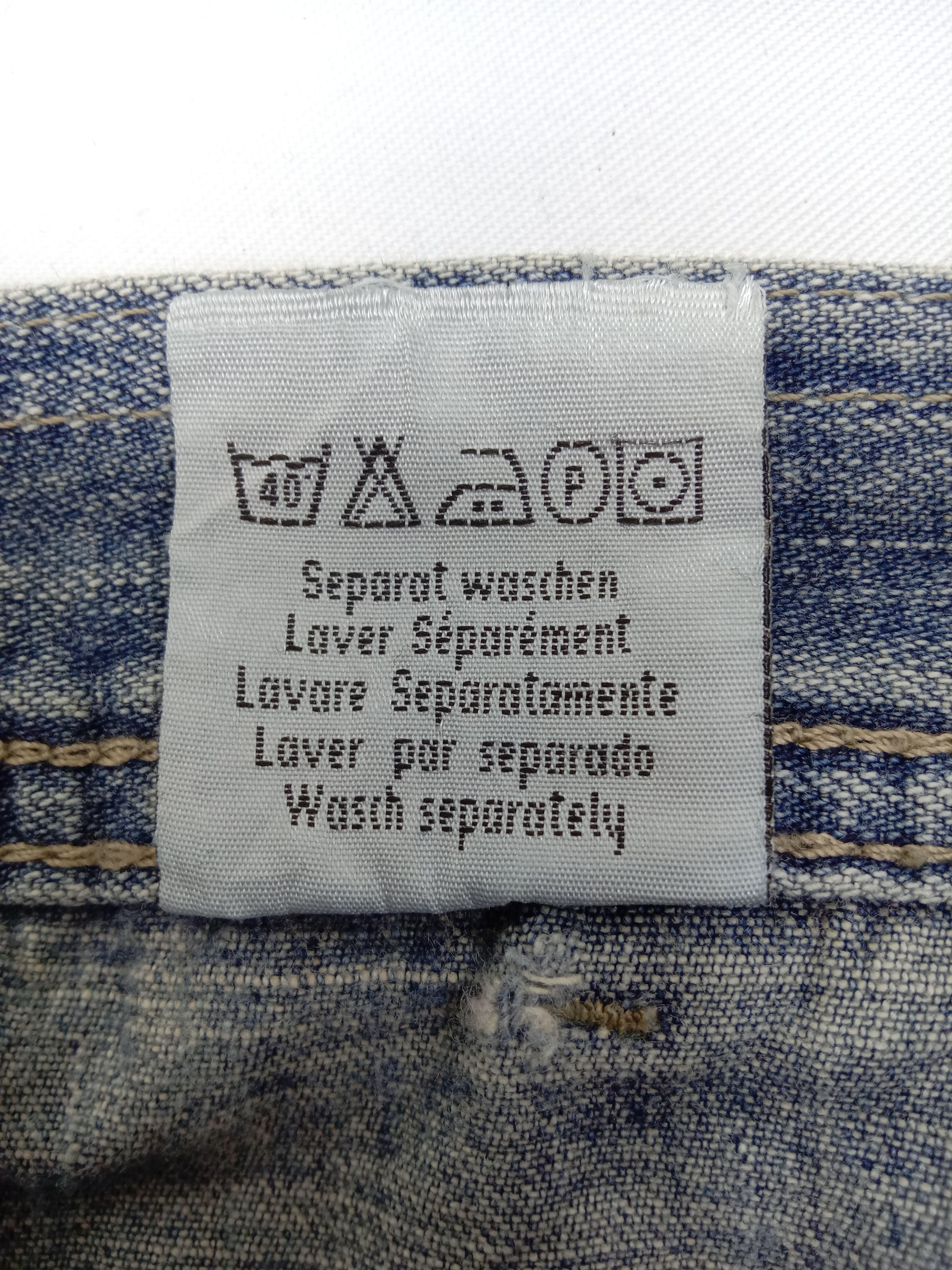 Japanese Brand Baggy Jeans Vintage Japanese Multi Pocket Wide Denim Size US 31 - 15 Thumbnail