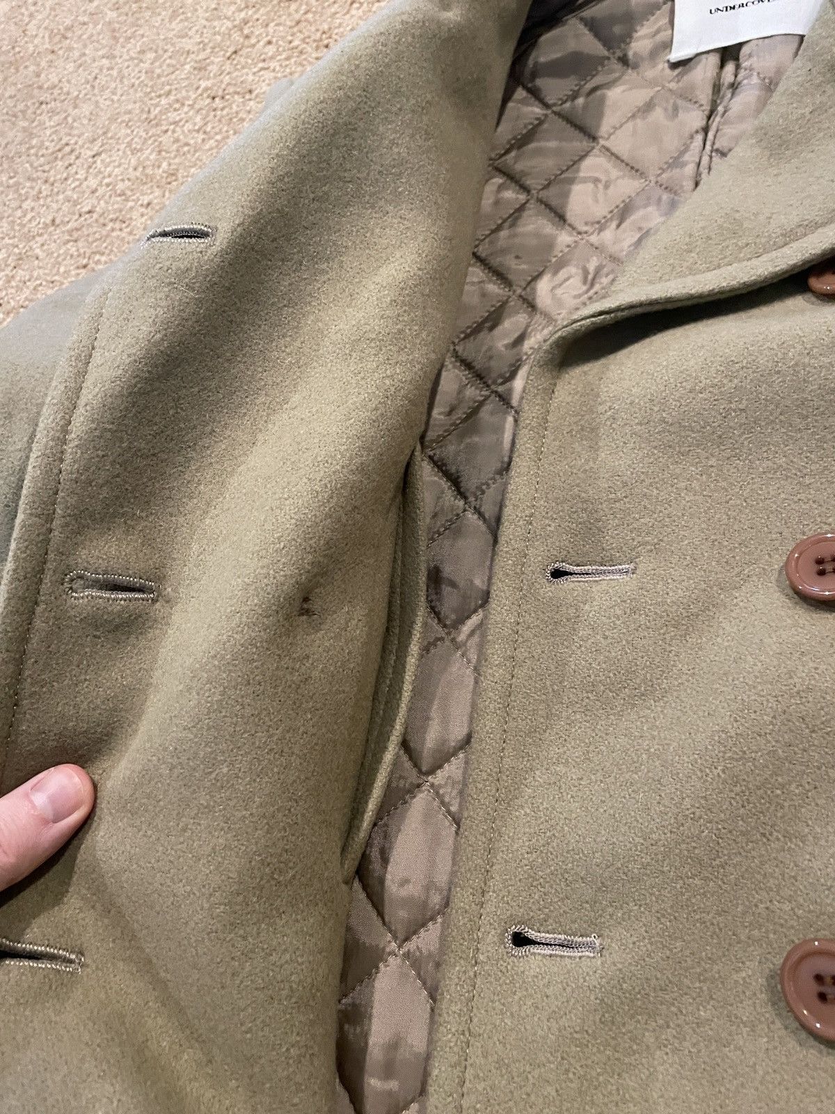 Undercover Undercover Half Leather Peacoat Size US M / EU 48-50 / 2 - 4 Thumbnail