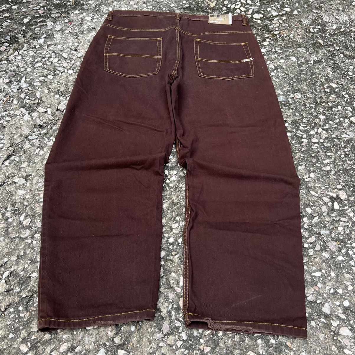 Southpole “y2k style” SOUTHPOLE BROWN BAGGY JEANS Size US 42 / EU 58 - 10 Thumbnail