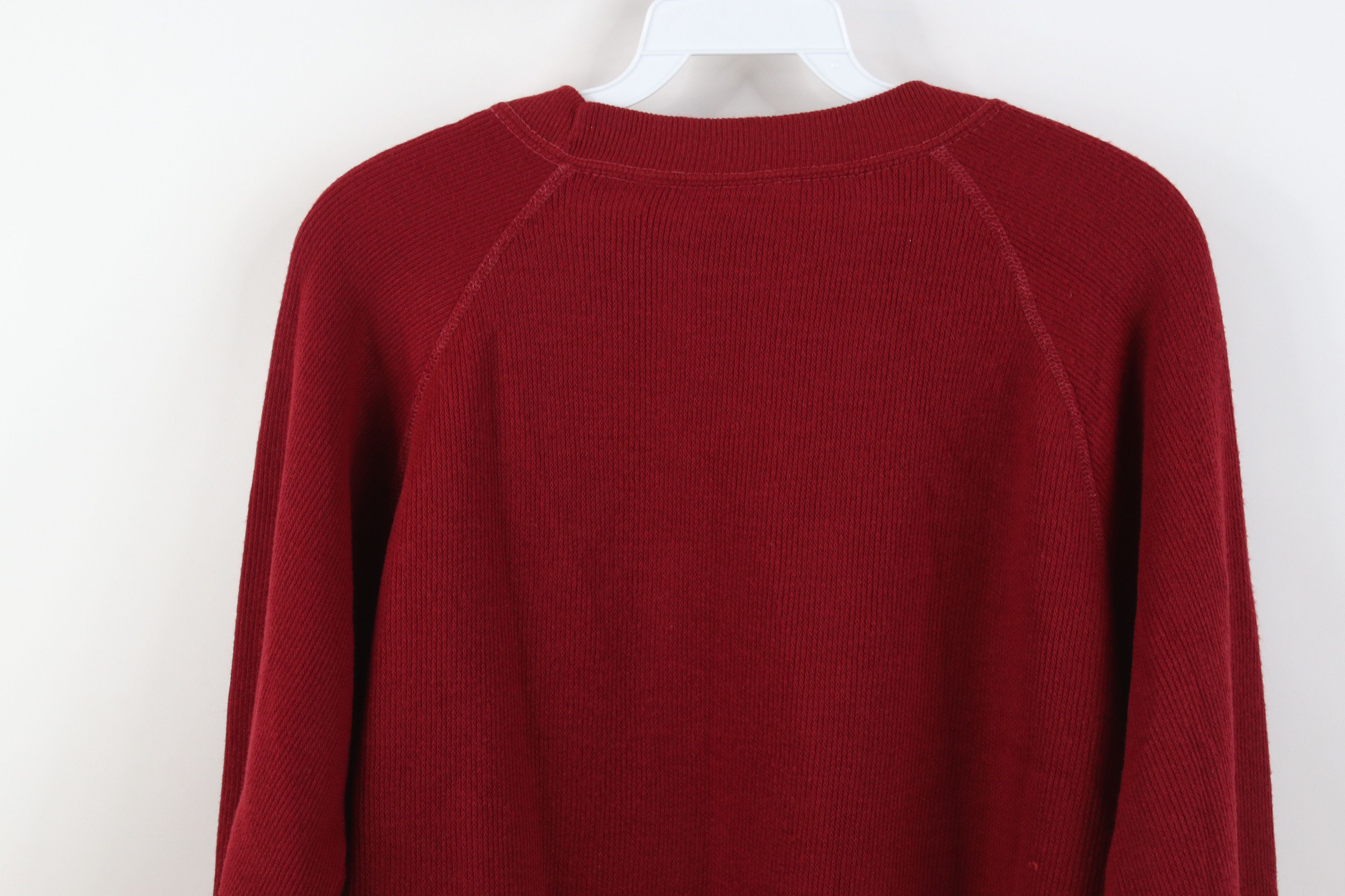 Vintage Vintage 60s 70s Streetwear Ribbed Knit Raglan Sweatshirt USA Size US XL / EU 56 / 4 - 10 Thumbnail