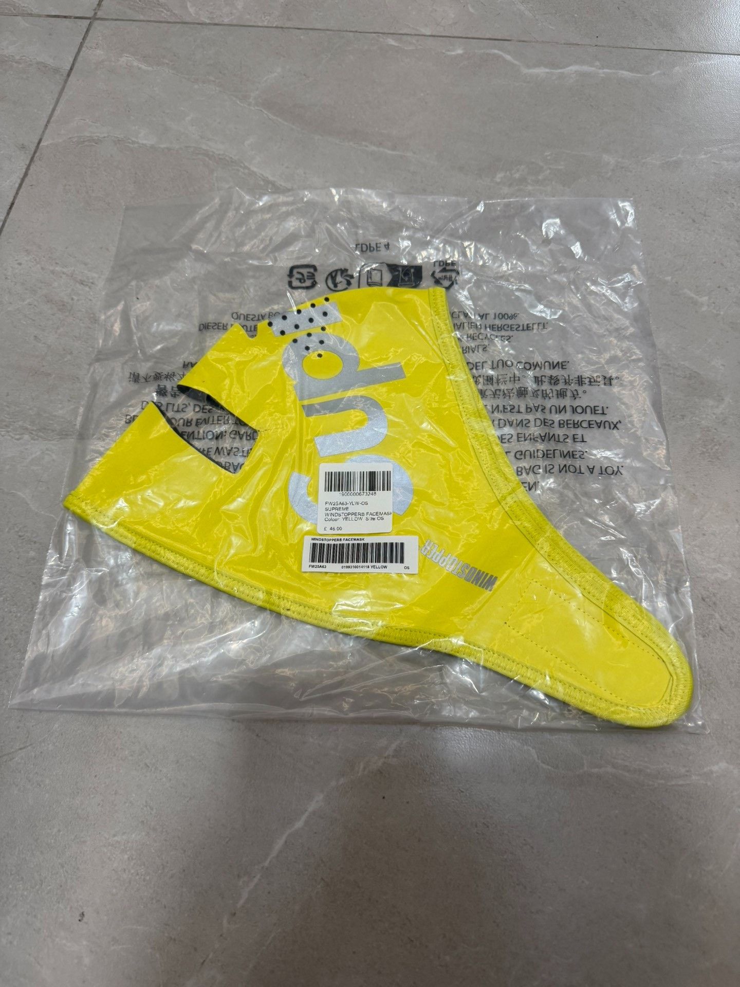 Supreme Supreme FW25 Windstopper Facemask Size ONE SIZE - 1 Thumbnail