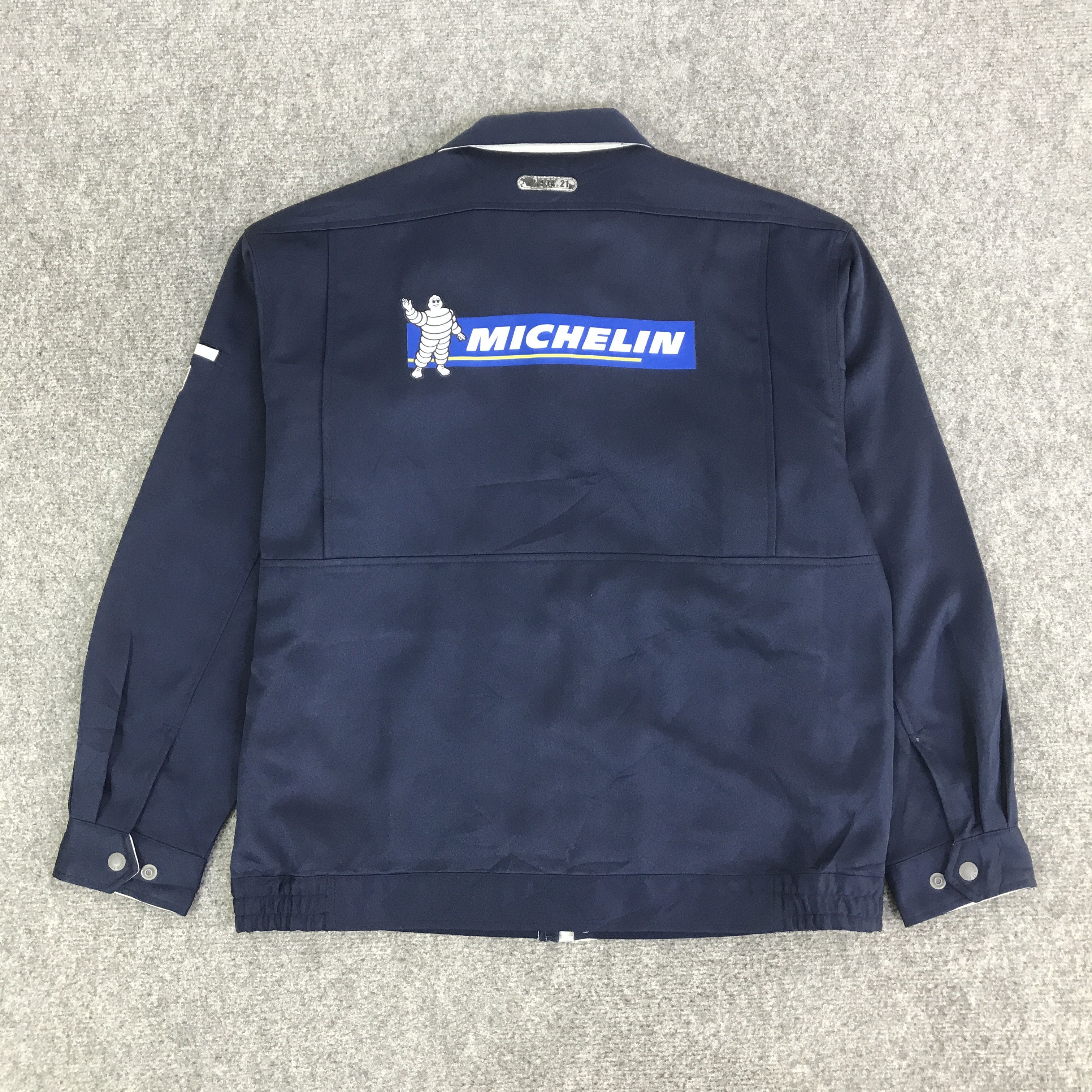 Japanese Brand MICHELIN RACING BLUE JACKET CUSTOM UNIFORM K123B18 Size US M / EU 48-50 / 2 - 1 Thumbnail
