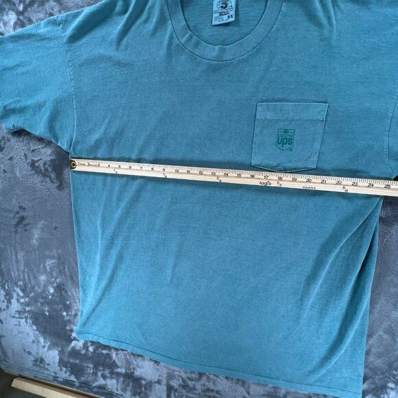 Anvil Vintage UPS T Shirt Men 2XL Single Stitch Made in USA Employ Size US XXL / EU 58 / 5 - 9 Thumbnail