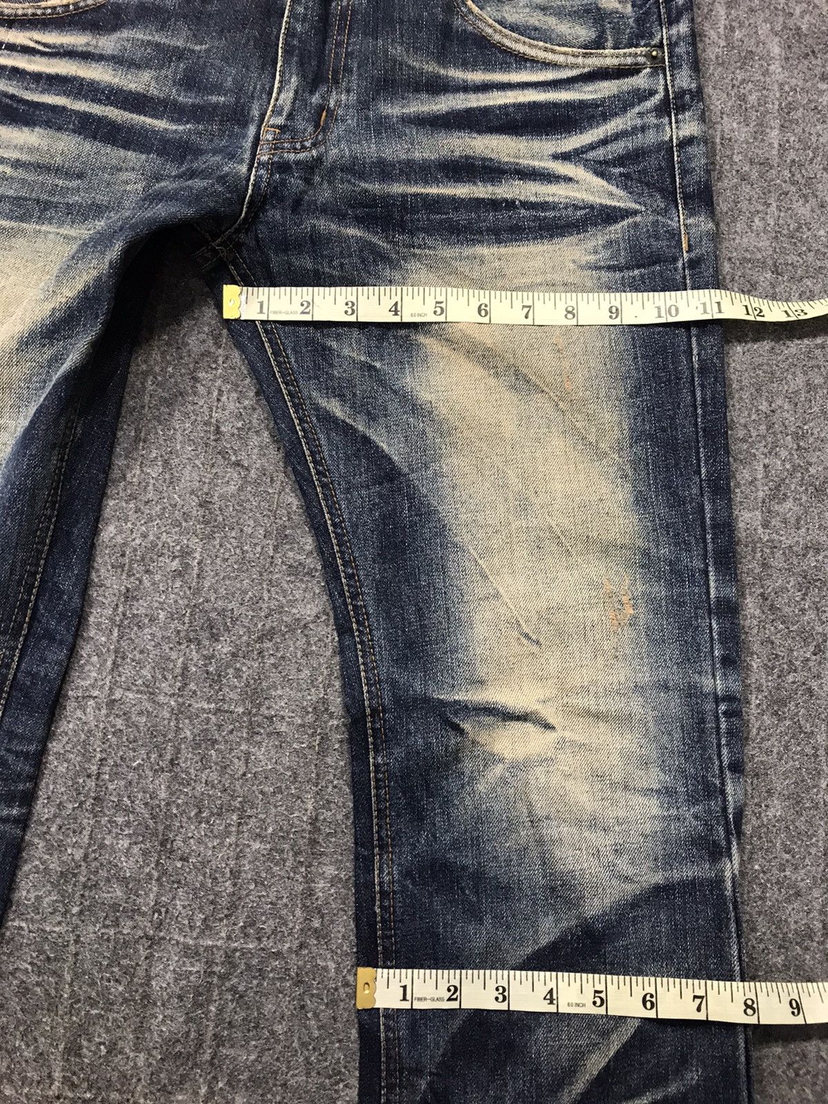 Japanese Brand Dpsr Denim People Republic Whisker Indigo Denim Jean Size US 33 - 13 Thumbnail