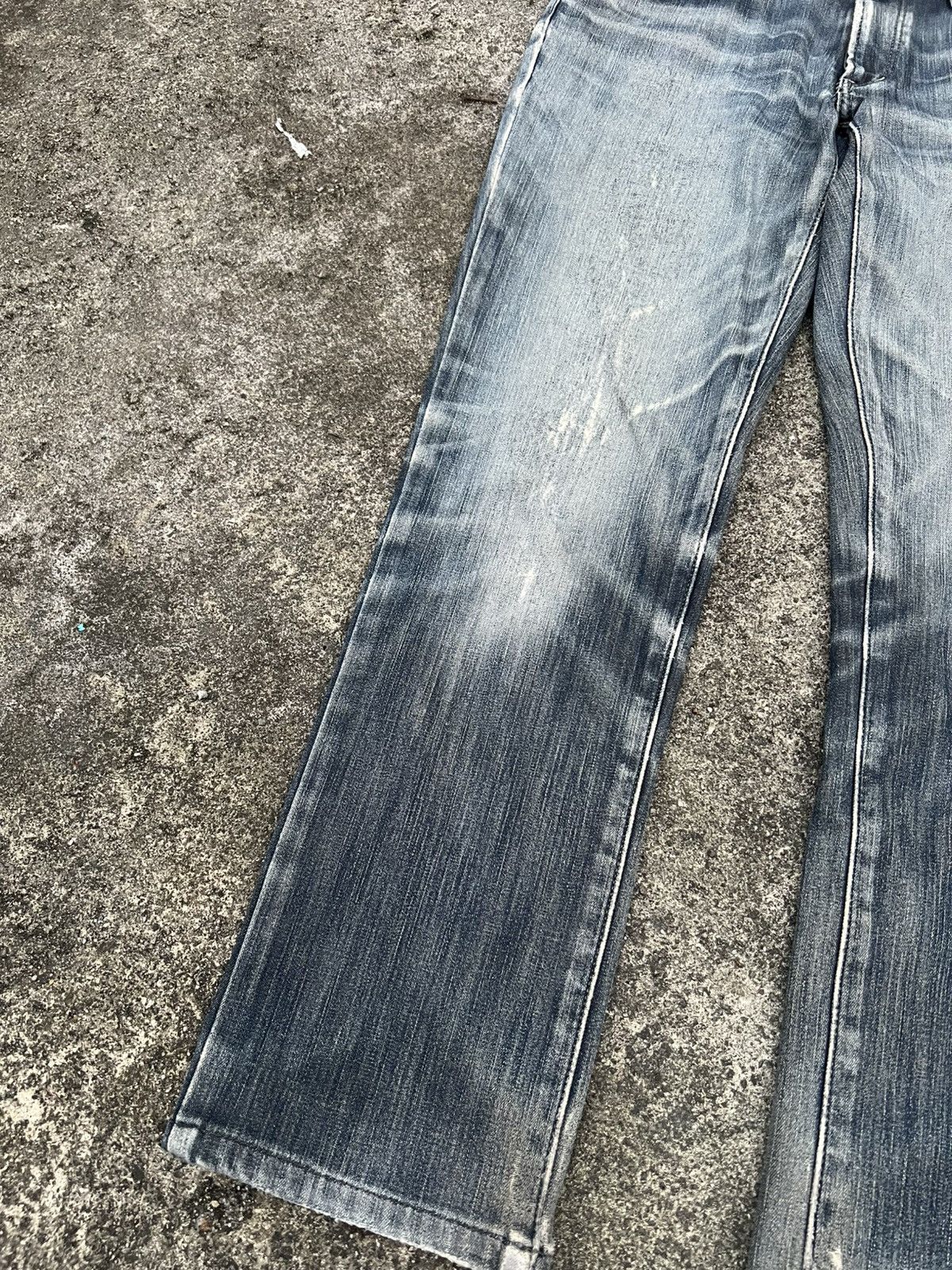 Edwin × If Six Was Nine VINTAGE EDWIN WILD FIRE DISTRESS JEAN Size US 31 - 3 Thumbnail