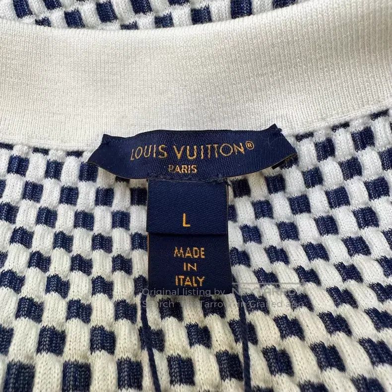 Louis Vuitton Louis Vuitton size L SS24 Checker Knit Wool Maxi Dress Size 26" / US 2 / IT 38 - 5 Thumbnail