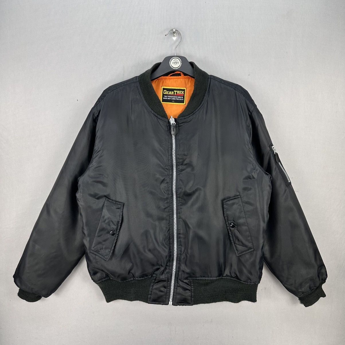 Japanese Brand Vintage Bomber Jacket Reversible Outdoor Gear by Gear Trek Size US L / EU 52-54 / 3 - 1 Thumbnail