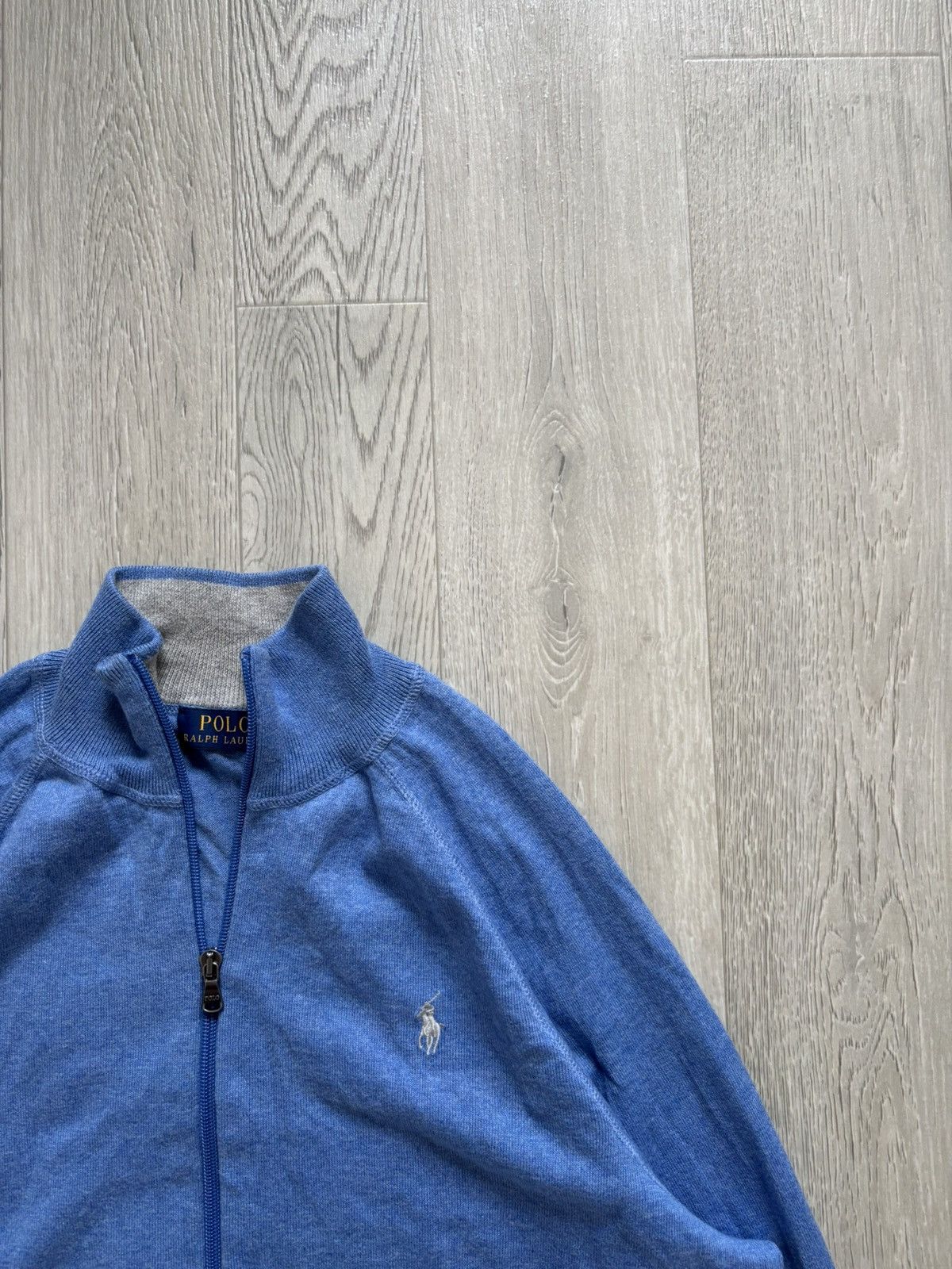 Polo Ralph Lauren × Vintage Polo Ralph Lauren Zip Up Sweater Logo Size US L / EU 52-54 / 3 - 2 Thumbnail
