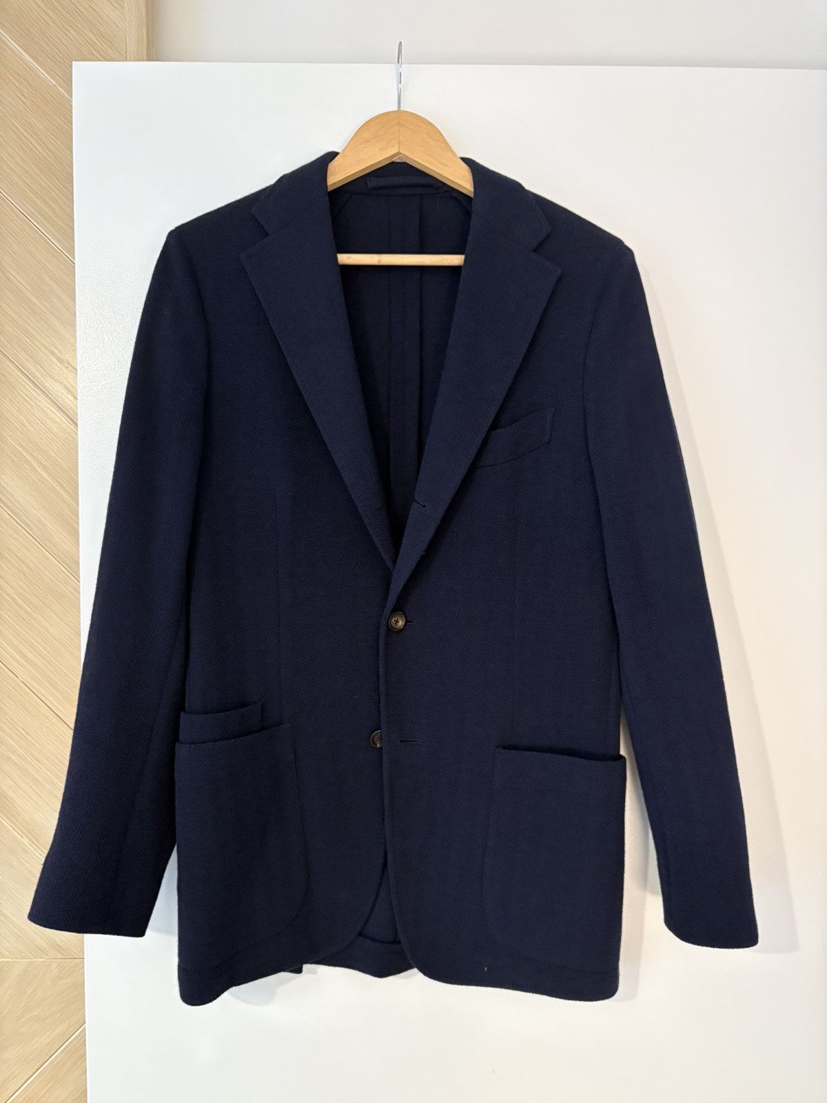 Drake’s Navy Games Blazer Mk. II Navy Seersucker Games Blazer Mk. I – Drakes