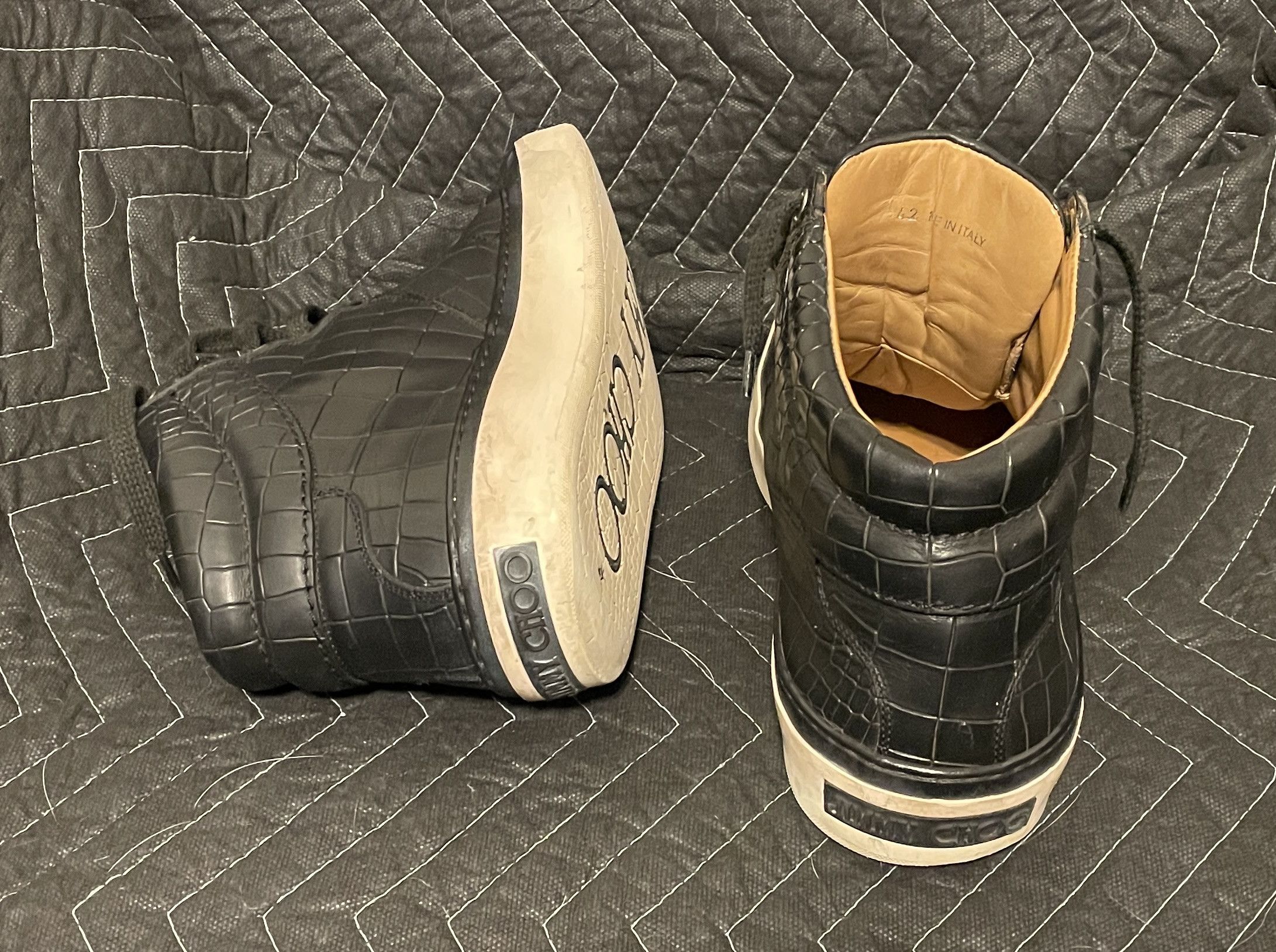 Jimmy Choo Jimmy Choo men high top snake sneakers Size US 9 / EU 42 - 5 Thumbnail