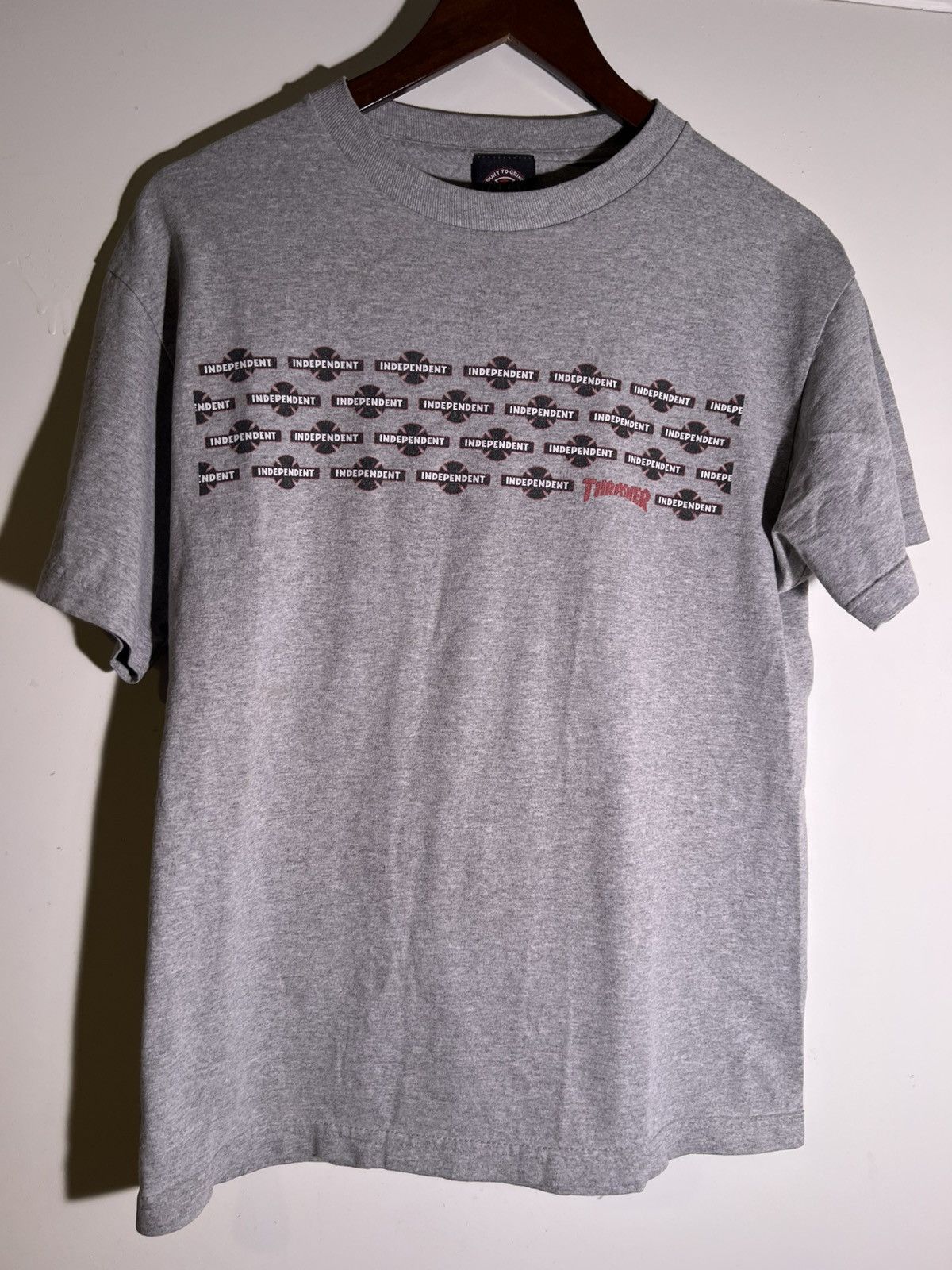 Late Y2K 2000’s Vintage Independent Trucks Thrasher T Shirt