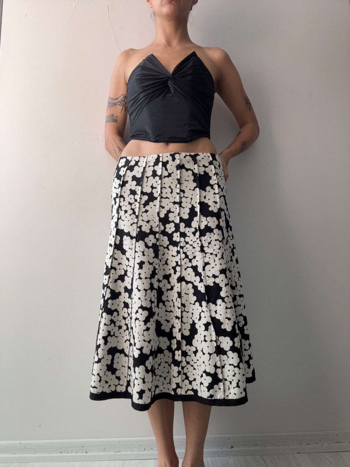 Vintage harold's silk skirt Size 28" / US 6 / IT 42 - 1 Thumbnail