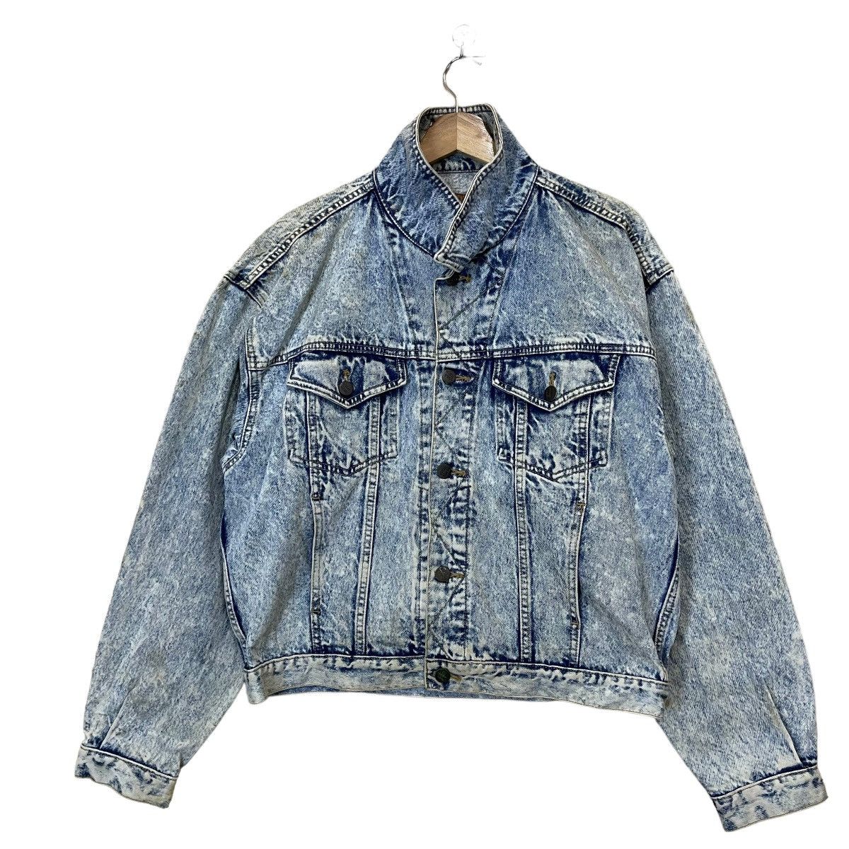 Edwin × Vintage 90s Gold Rush By Edwin Acid Wash Trucker Denim Jacket Size US M / EU 48-50 / 2 - 3 Thumbnail