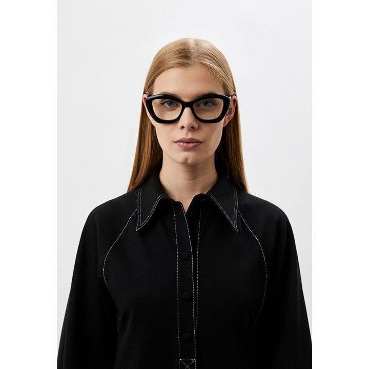 Saint Laurent Paris Saint Laurent SL68OPT 001 Eyeglasses Black 54mm Cat Eye Size ONE SIZE - 3 Thumbnail