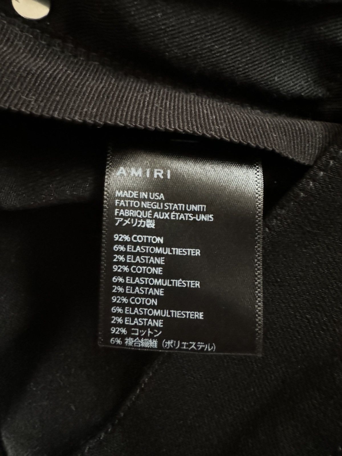 Amiri Amiri MX1 Black Bandana Denim Sz.33 Size US 33 - 9 Thumbnail