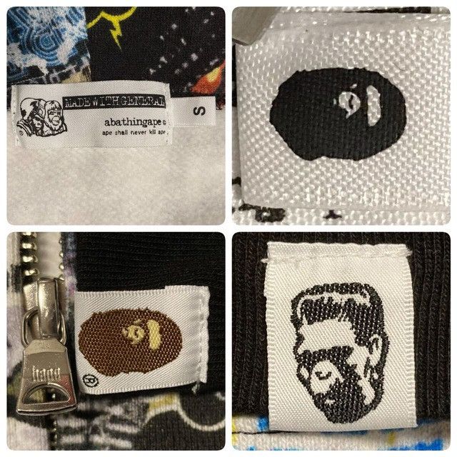 Bape BAPE Flyer Pattern Shark Full Zip Hoodie a bathing ape Size US S / EU 44-46 / 1 - 8 Thumbnail